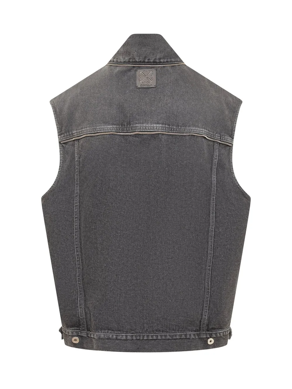 OFF-WHITE Gilet Over Denim Zip  