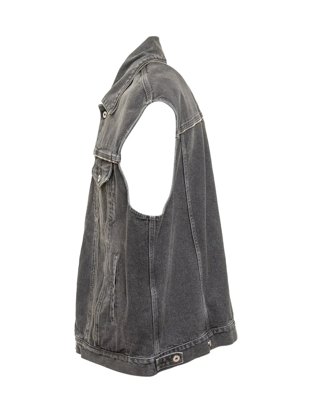 OFF-WHITE Gilet Over Denim Zip  
