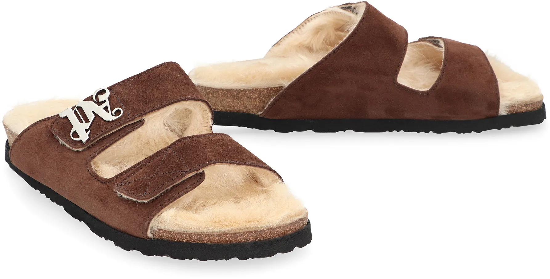 Palm Angels Sandali in pelle scamosciata