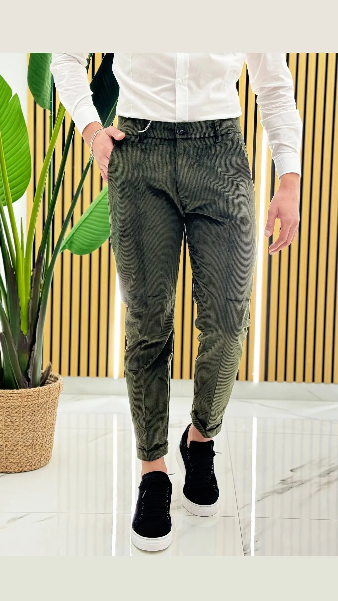 Pantalone Costine Velluto