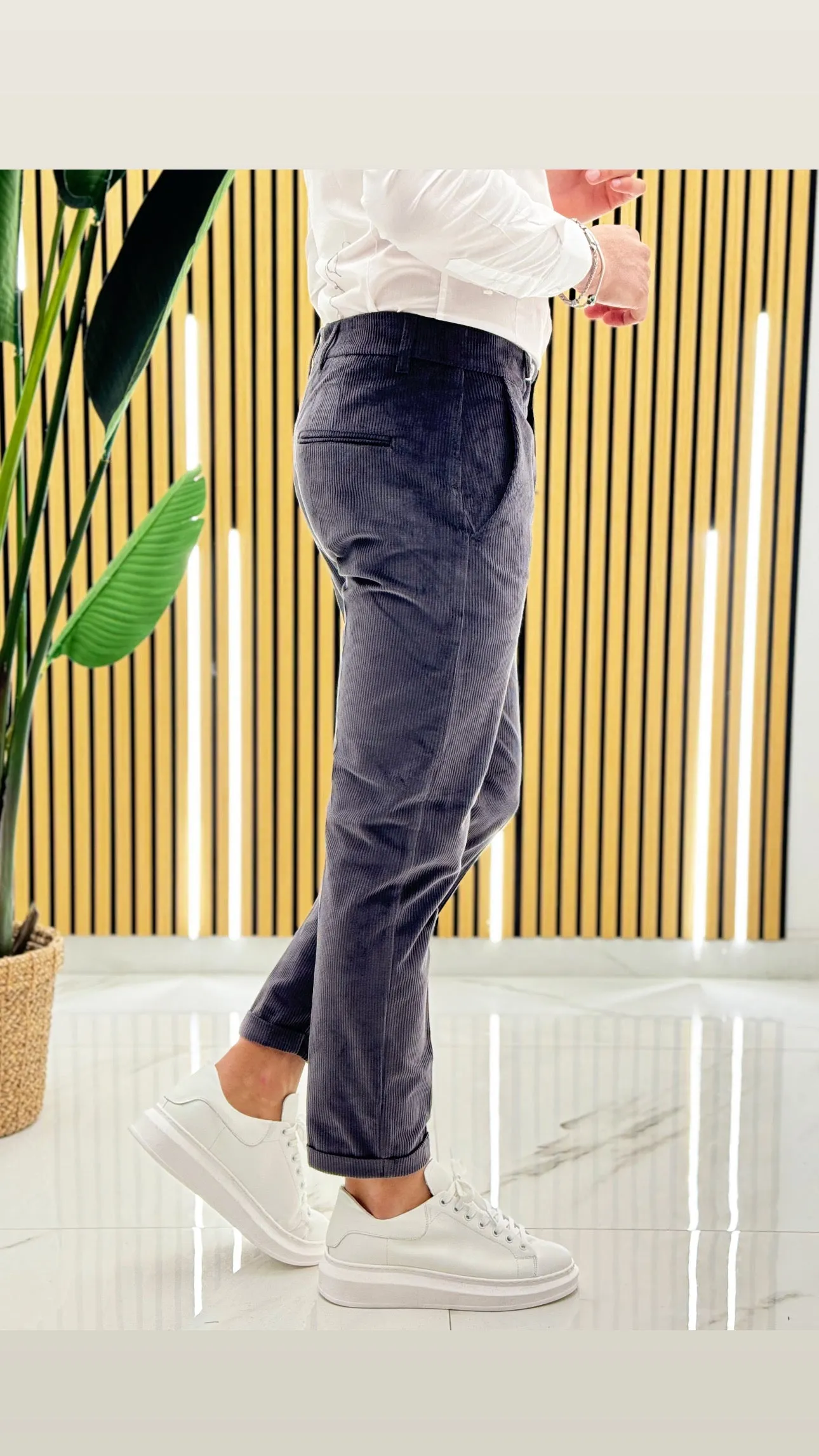 Pantalone Costine Velluto
