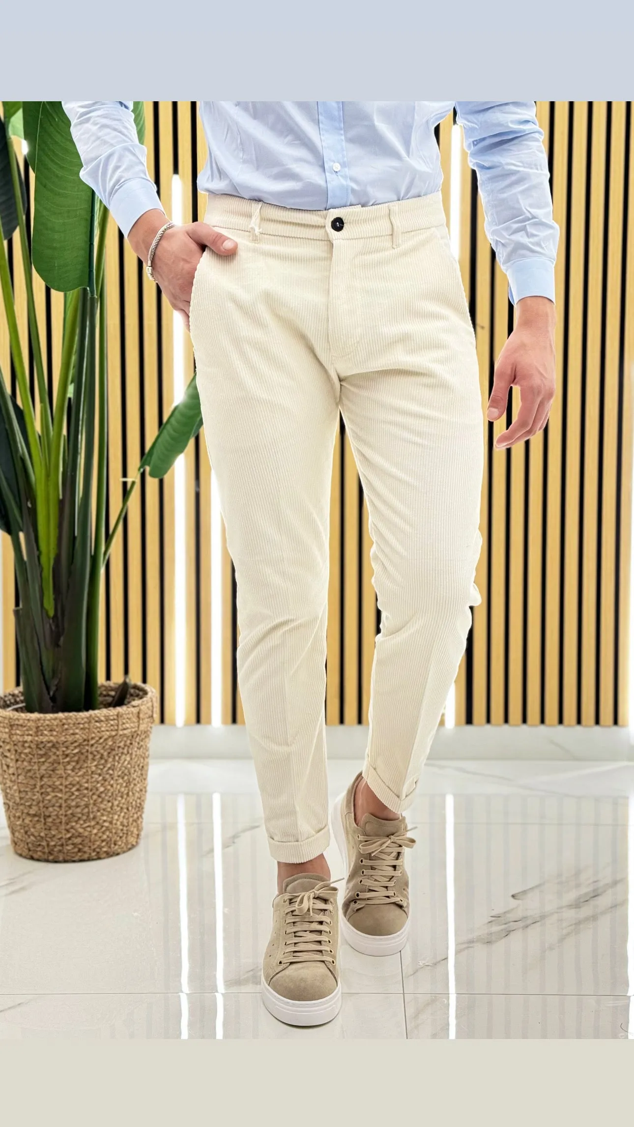 Pantalone Costine Velluto