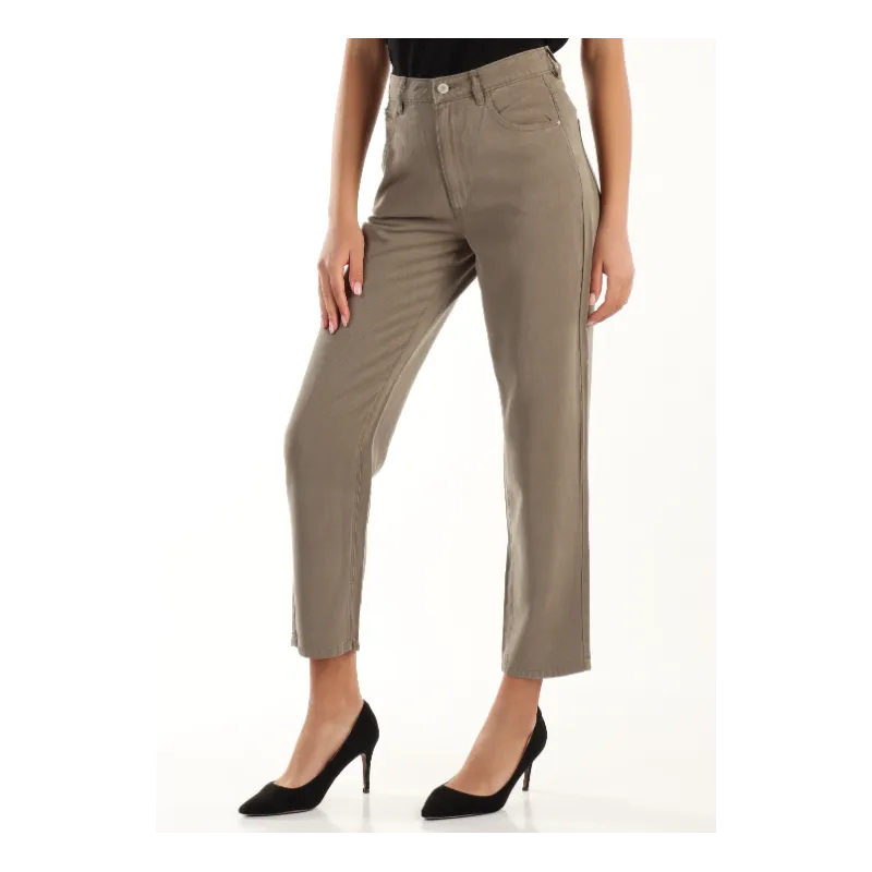 Pantalone in lyocell cinque tasche MOM JEAN tapered high GUESS