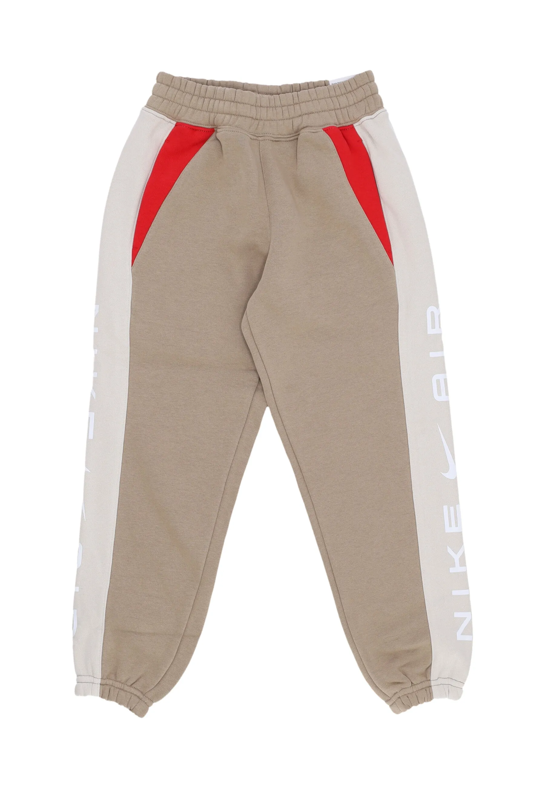 Pantalone Tuta Felpato Ragazzo Air Pant Khaki/lt Orewood Brn/white