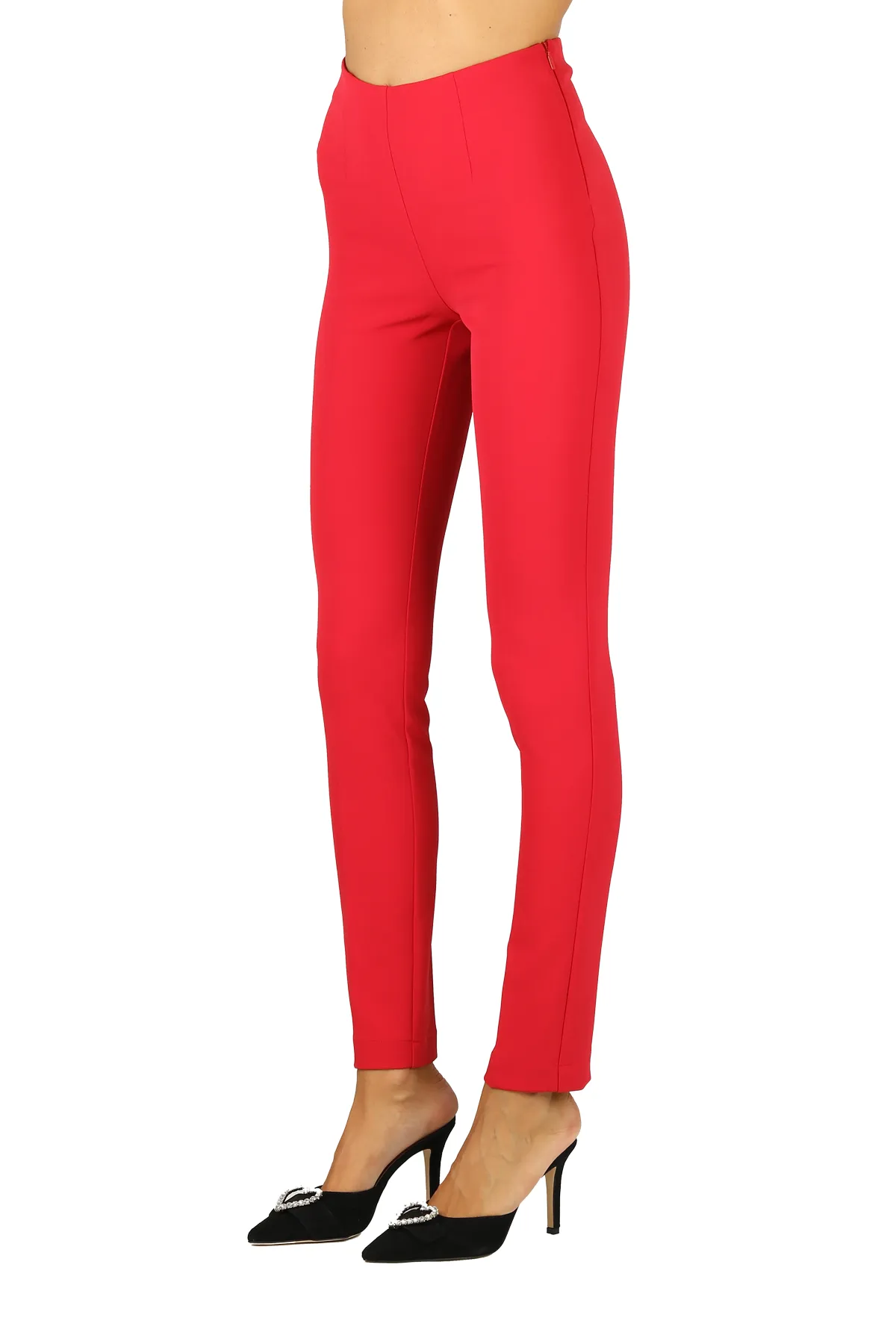 PANTALONE VITA ALTA IN CREPE