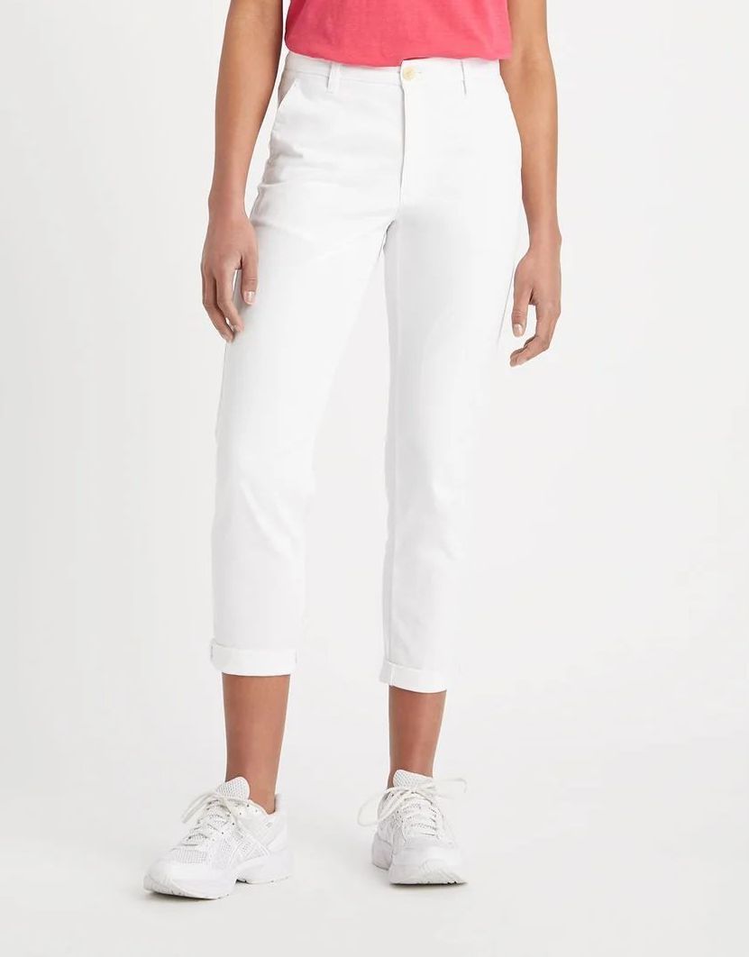 PANTALONI Donna DOCKERS A1073 0042 HIGH WAISTED CHINO LUCENT WHITE