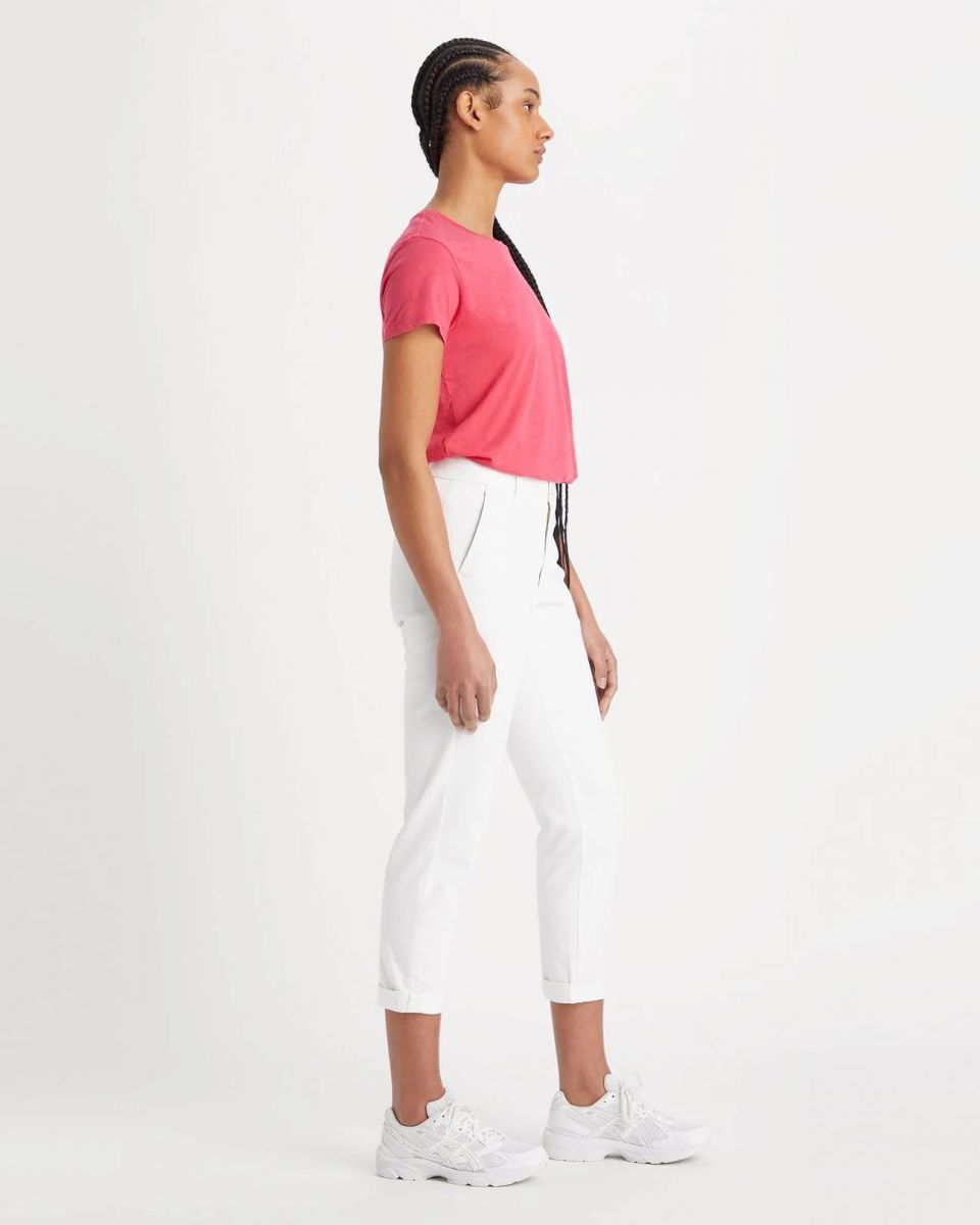 PANTALONI Donna DOCKERS A1073 0042 HIGH WAISTED CHINO LUCENT WHITE
