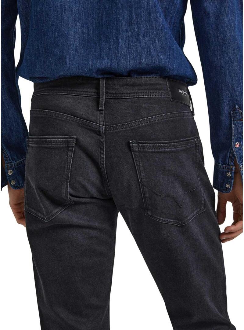 Pantaloni Jeans Pepe Jeans Stanley Nero Uomo