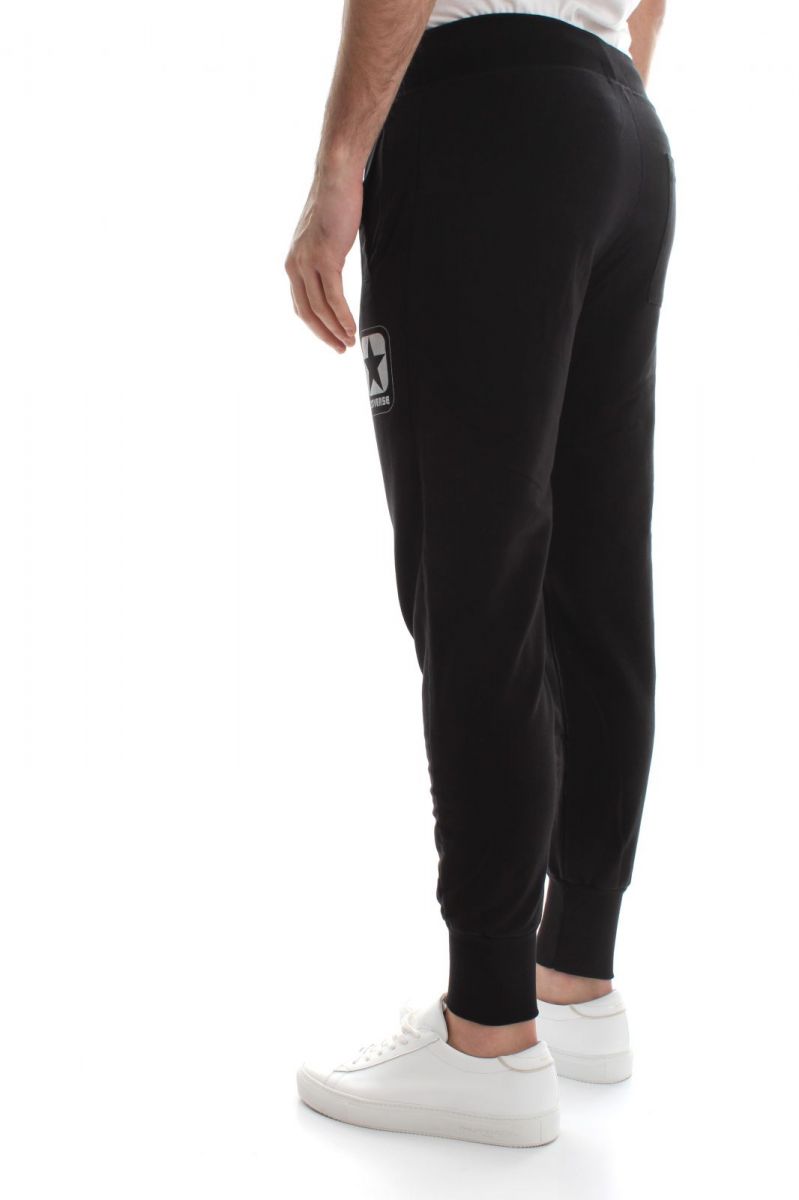 PANTALONI JOGG E LEGGINGS Uomo CONVERSE 10007310 FLEECE PANT A01 BLACK