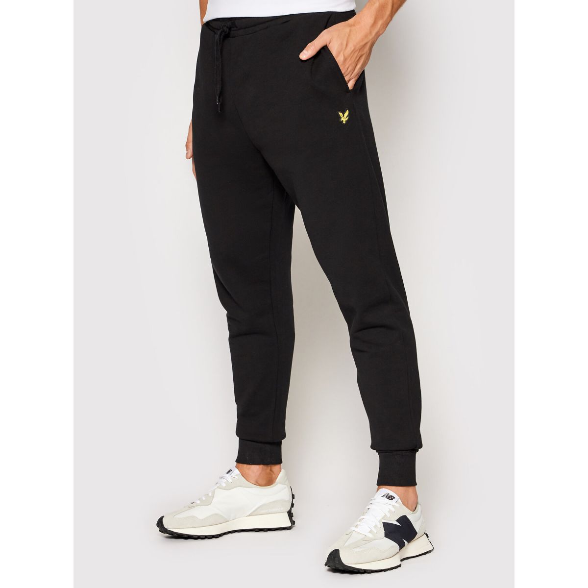 PANTALONI JOGG E LEGGINGS Uomo LYLE & SCOTT 1874 ML822VOG SKINNY SWEAT PANT Z865 JET BLACK