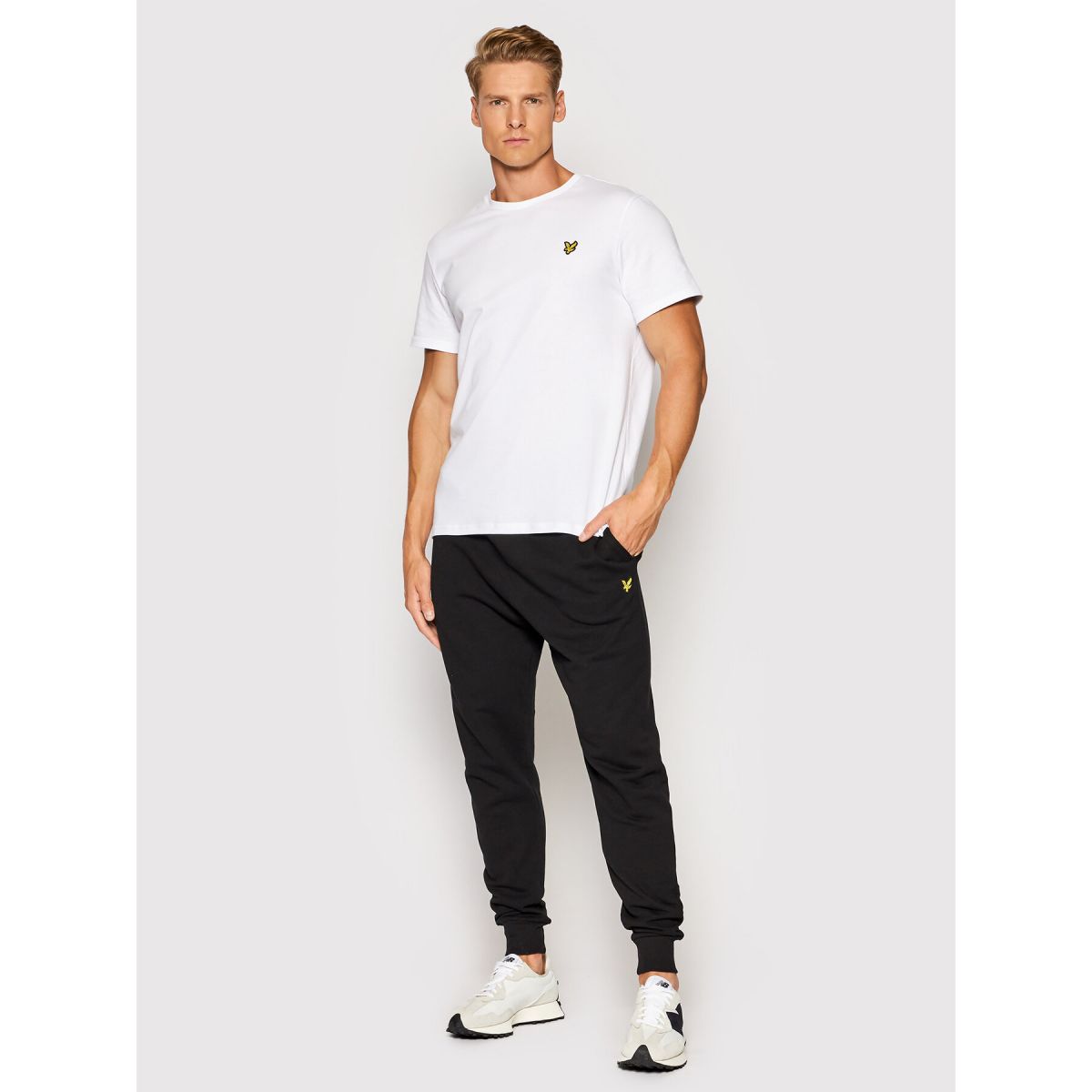 PANTALONI JOGG E LEGGINGS Uomo LYLE & SCOTT 1874 ML822VOG SKINNY SWEAT PANT Z865 JET BLACK