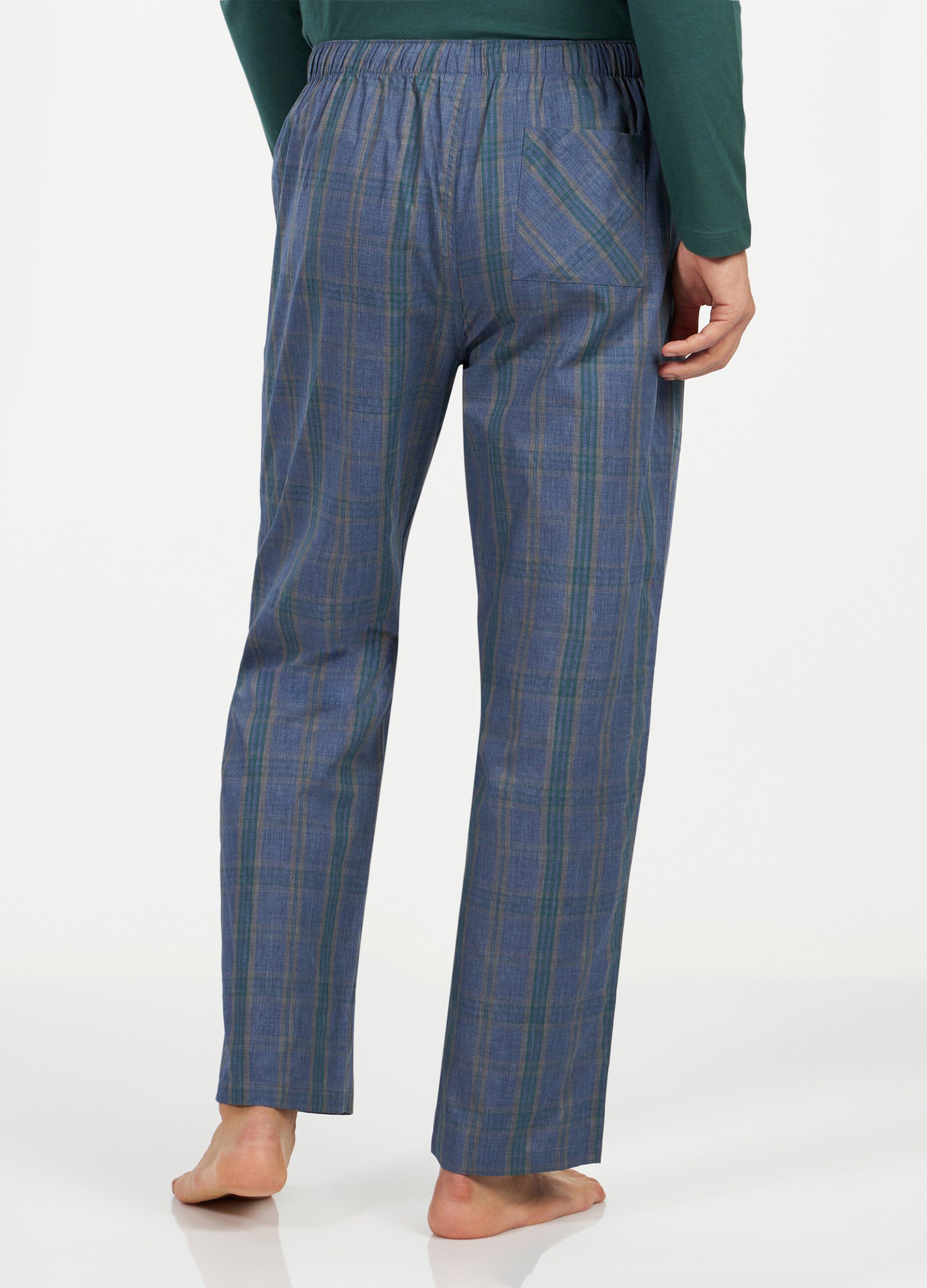Pantaloni pigiama lunghi a quadri uomo