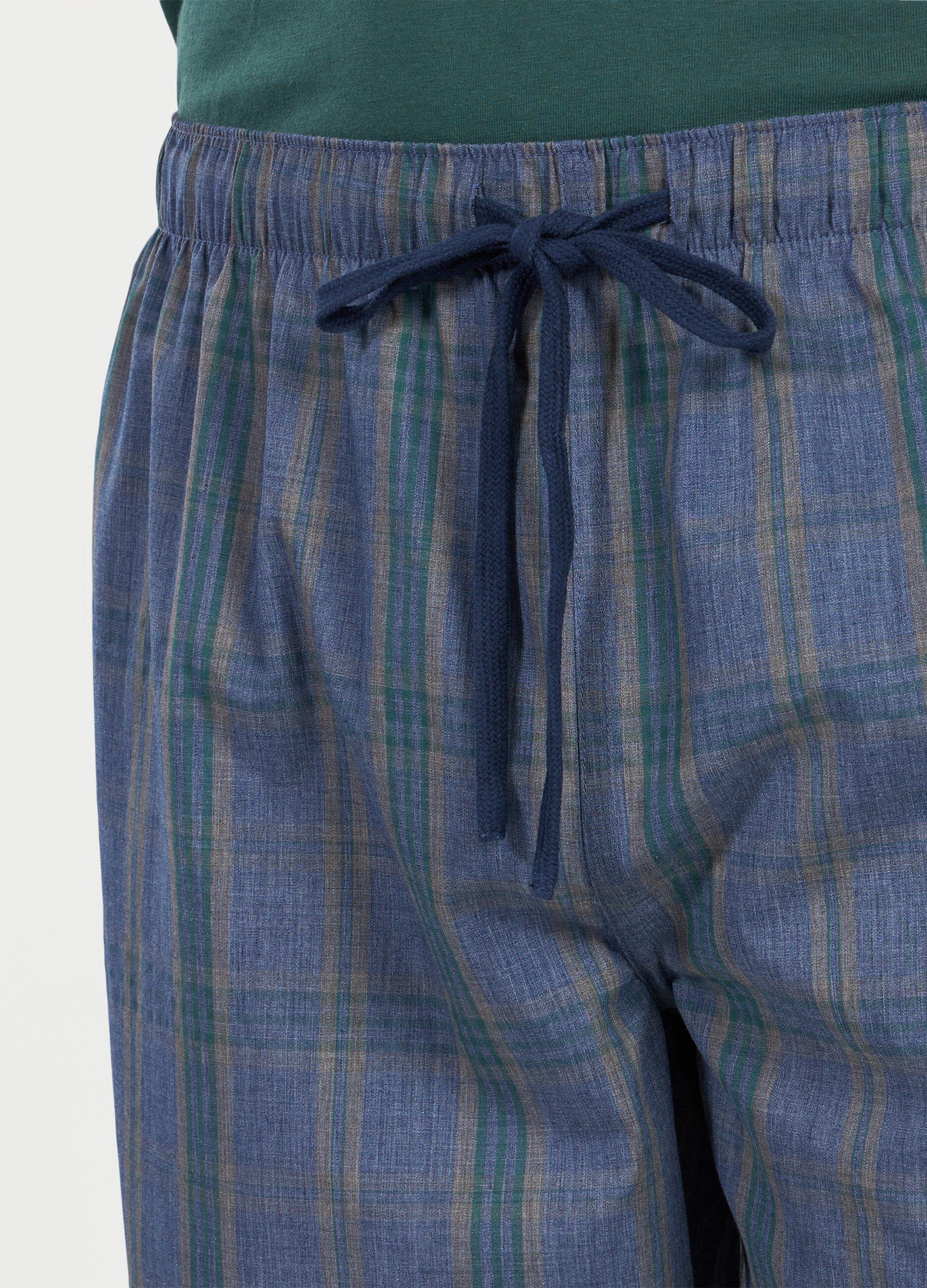 Pantaloni pigiama lunghi a quadri uomo