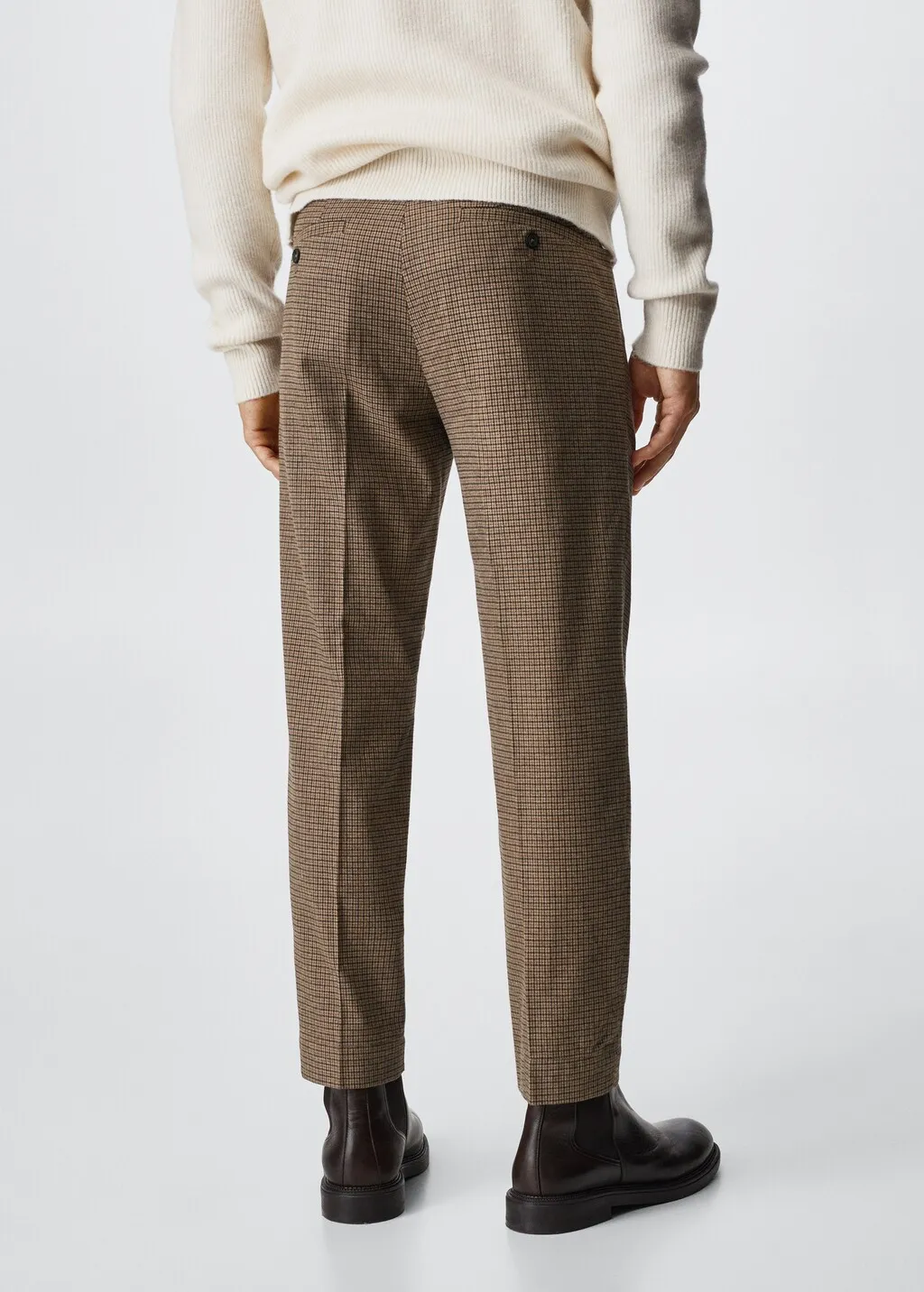 Pantaloni regular fit cotone strutturati
