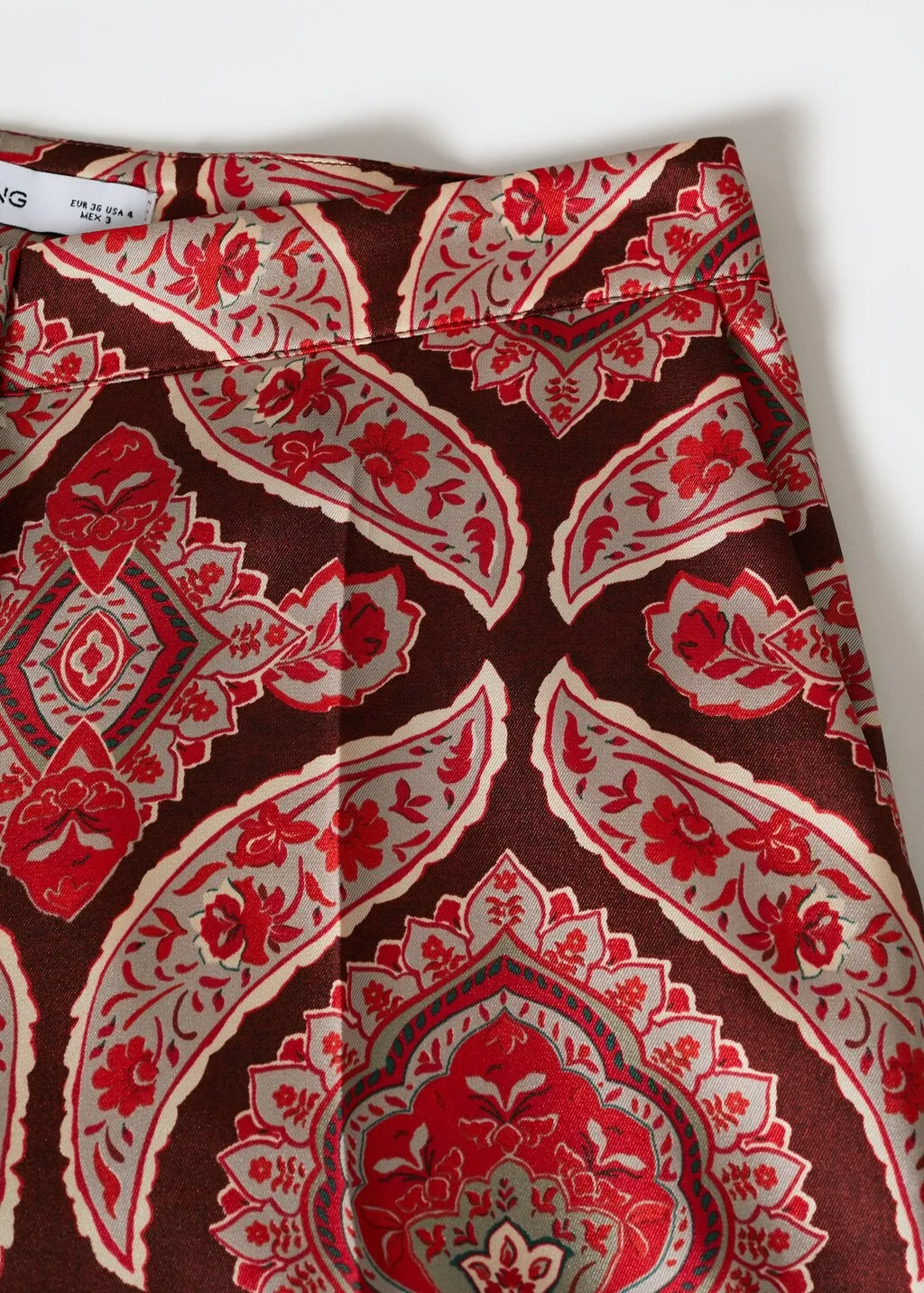 Pantaloni satinati stampa