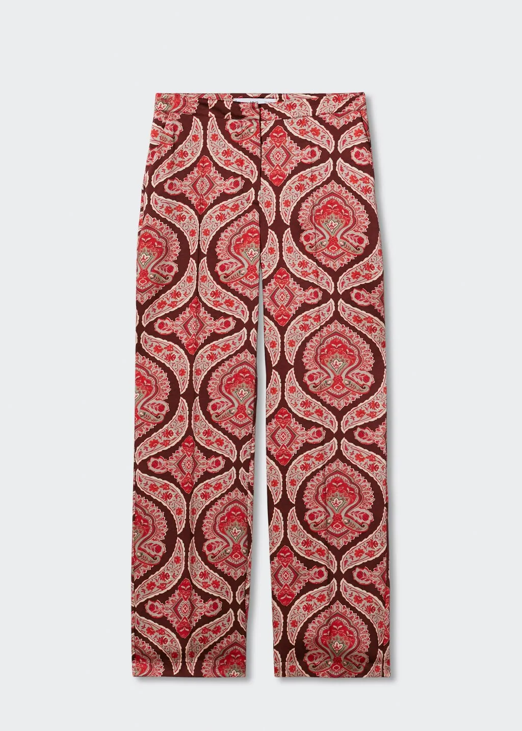 Pantaloni satinati stampa