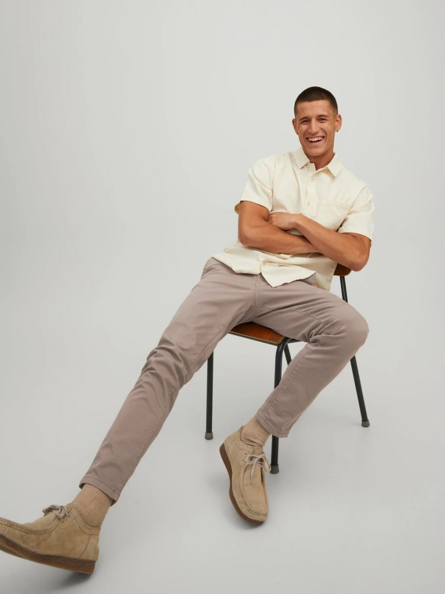 PANTALONI Uomo JACK&JONES 12184901 MARCO JJFRED OXFORD TAN