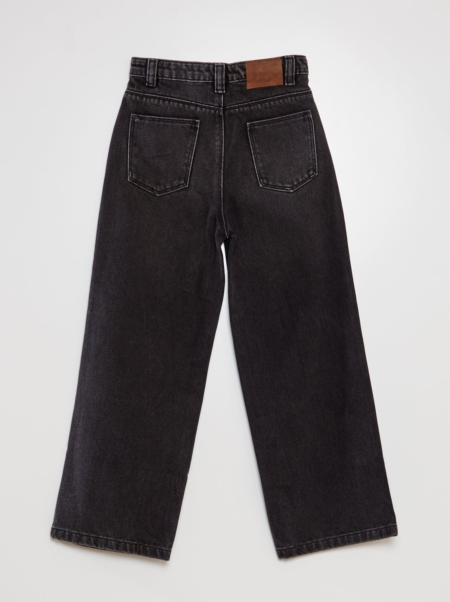 Pantaloni wide leg - NERO