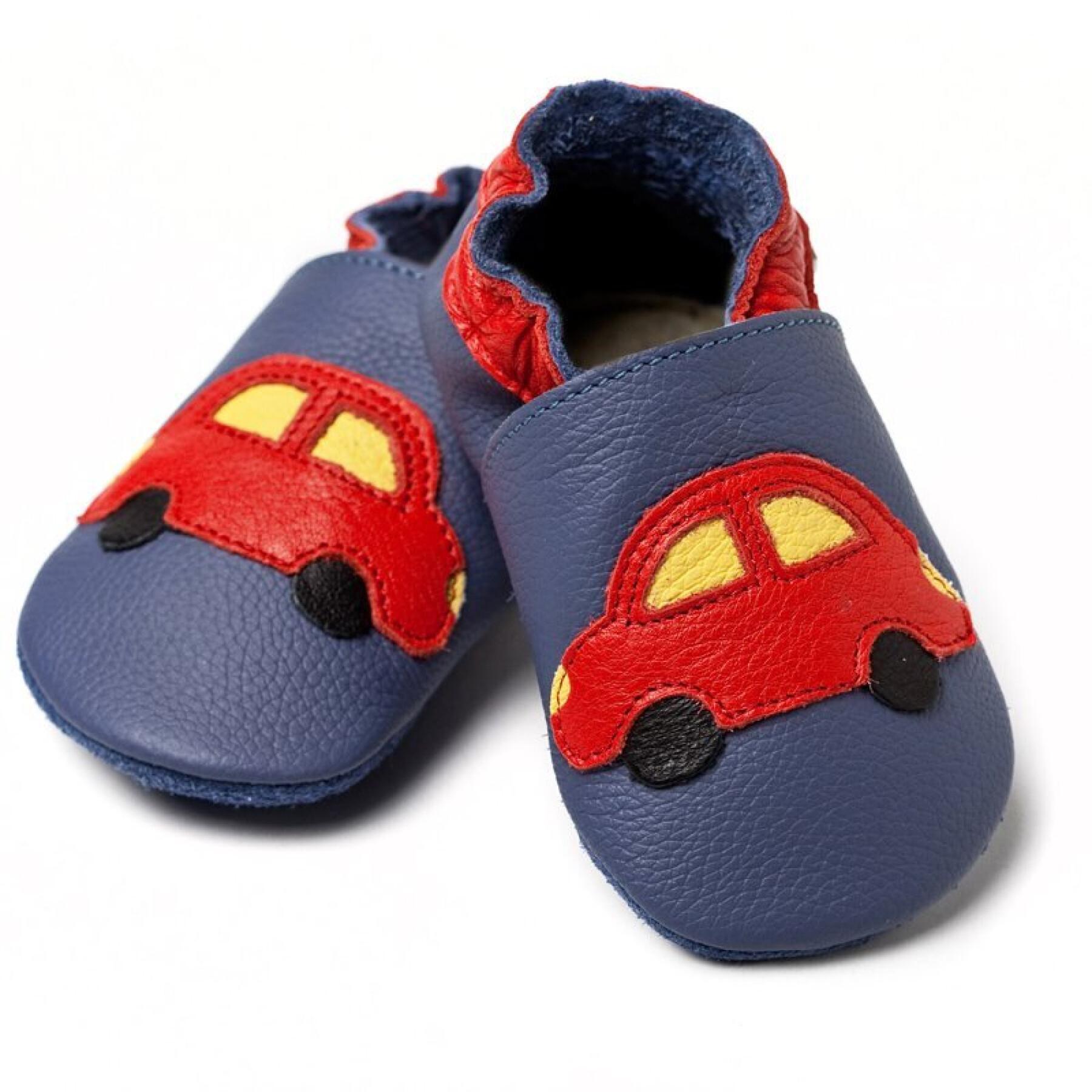 Pantofole morbide per bambini Liliputi Blue Cars V8