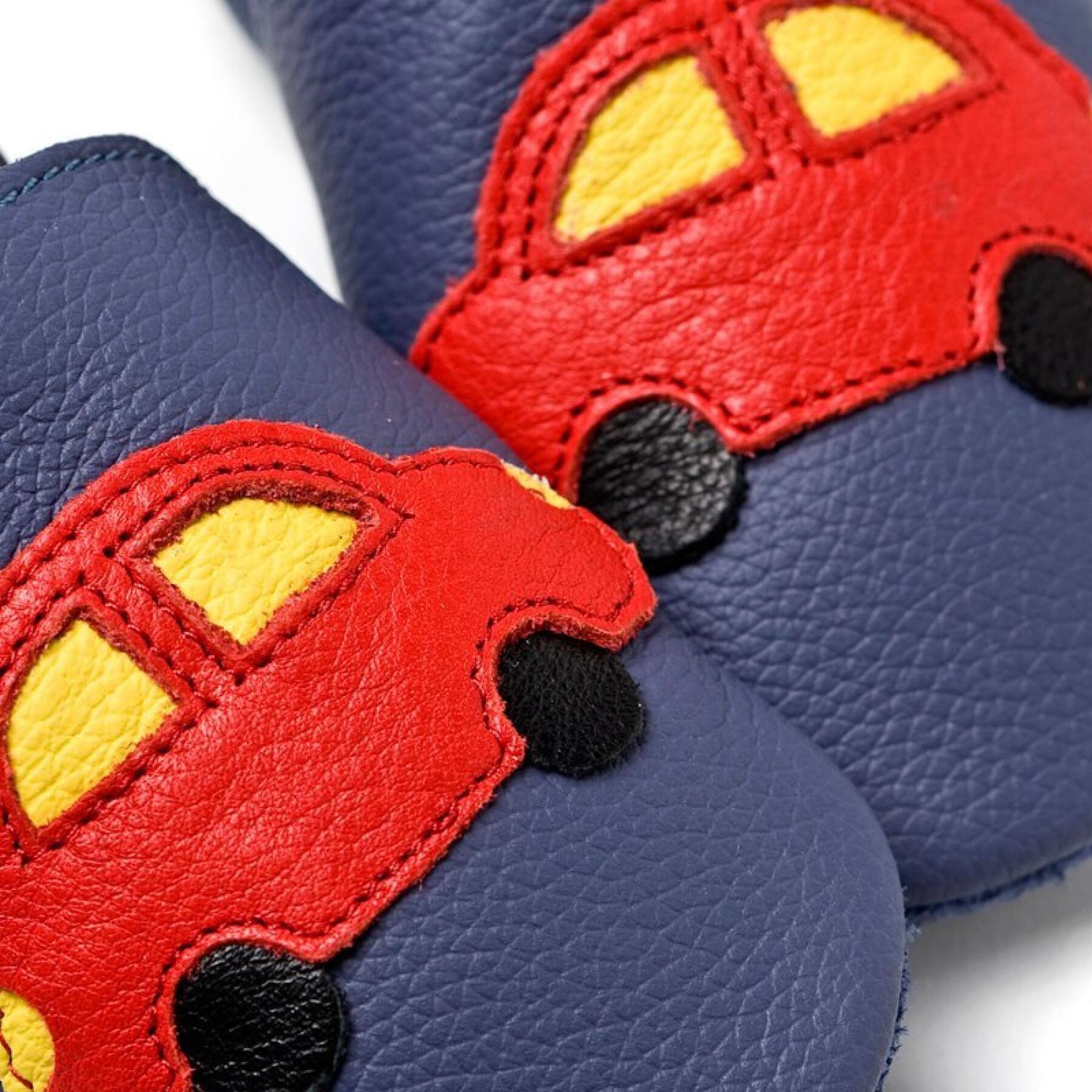 Pantofole morbide per bambini Liliputi Blue Cars V8