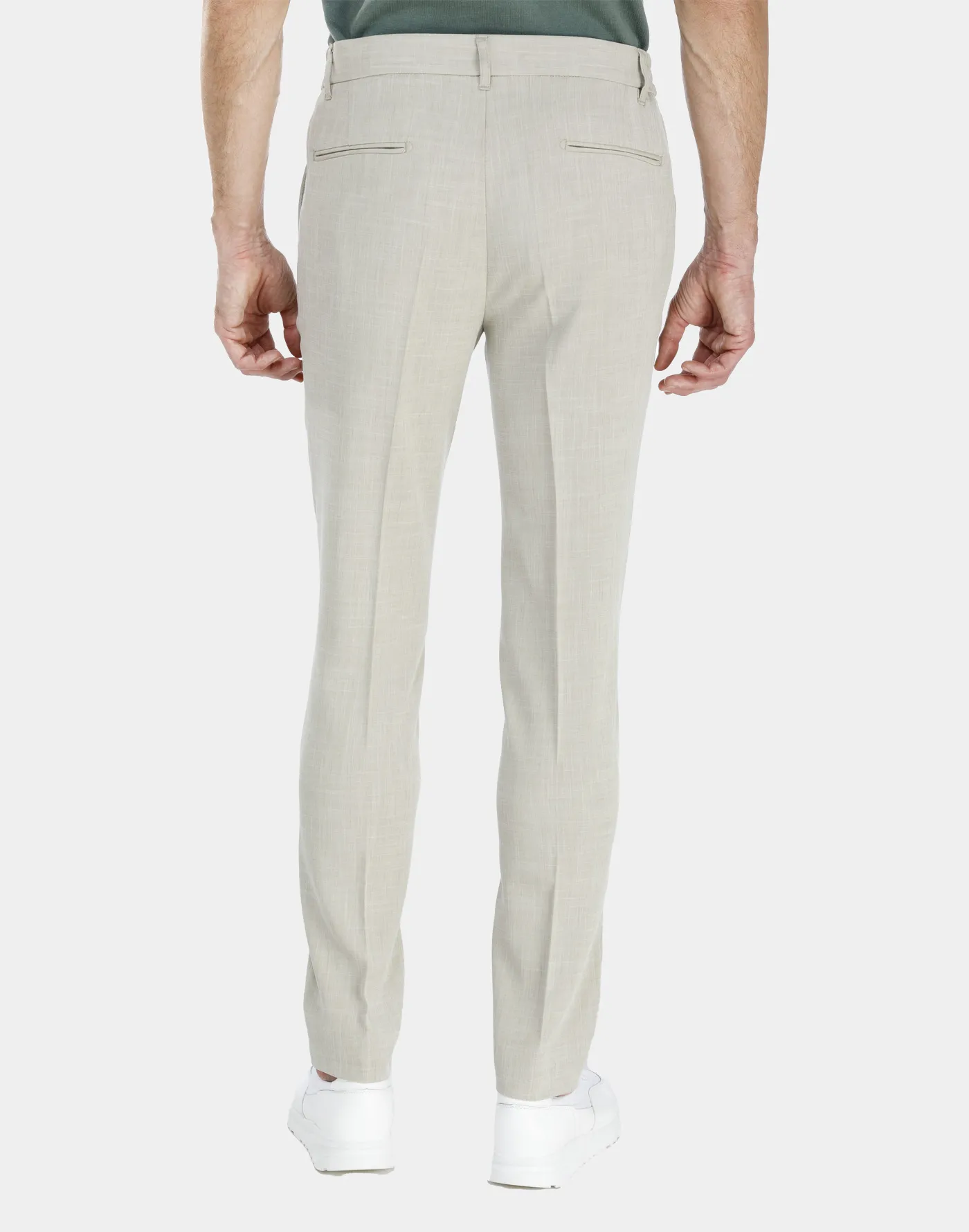 Pastel green linen trousers