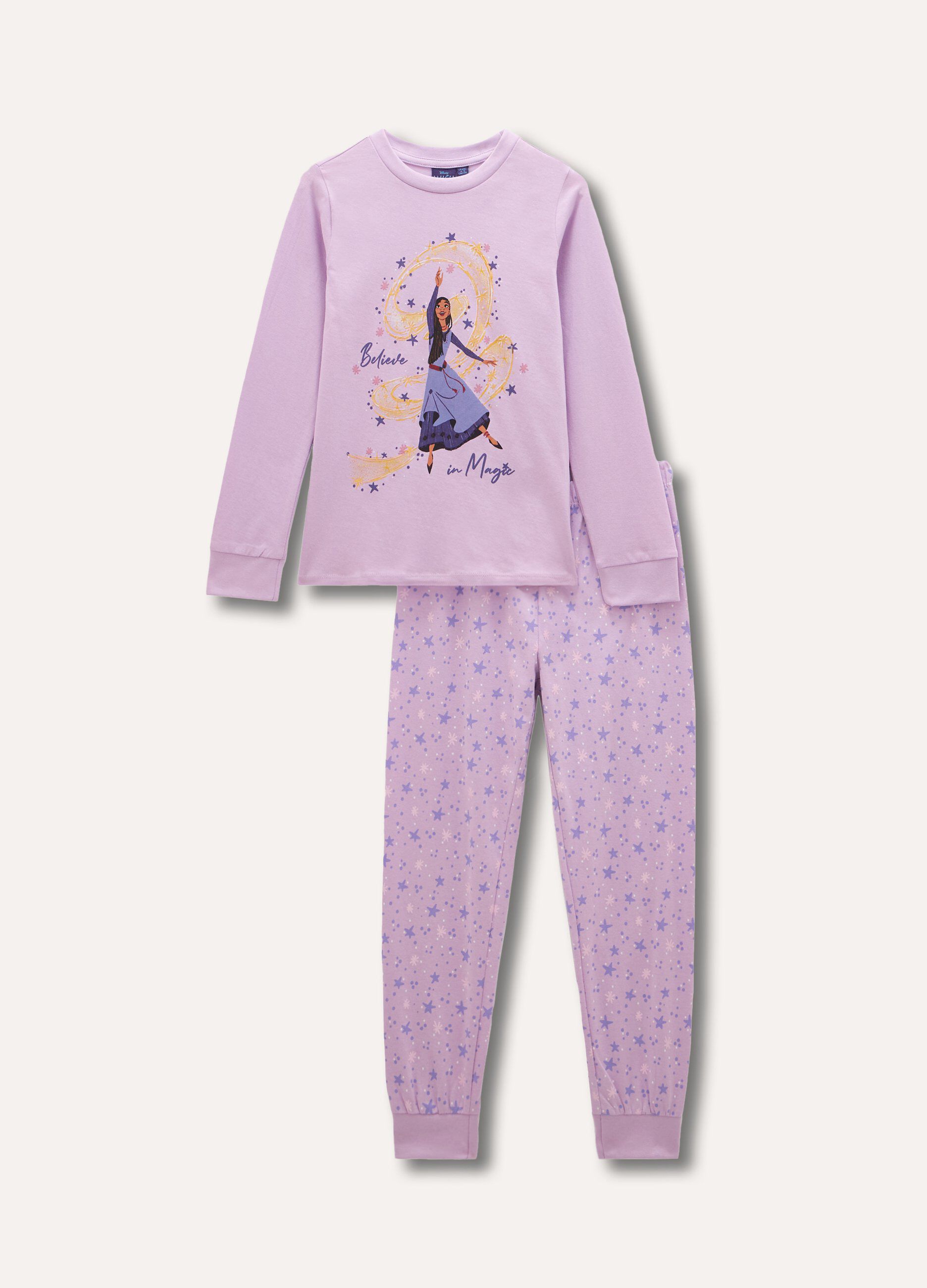 Pigiama lungo il puro cotone bambina