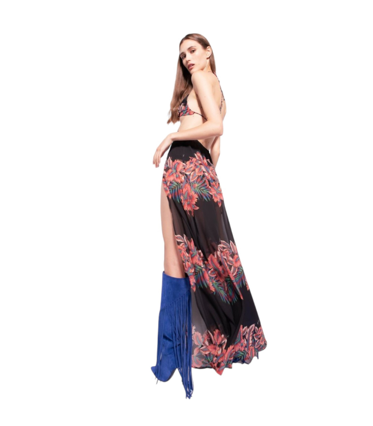 Pinko Donna Vestito Lungo  Kermesse Voile St. Riga