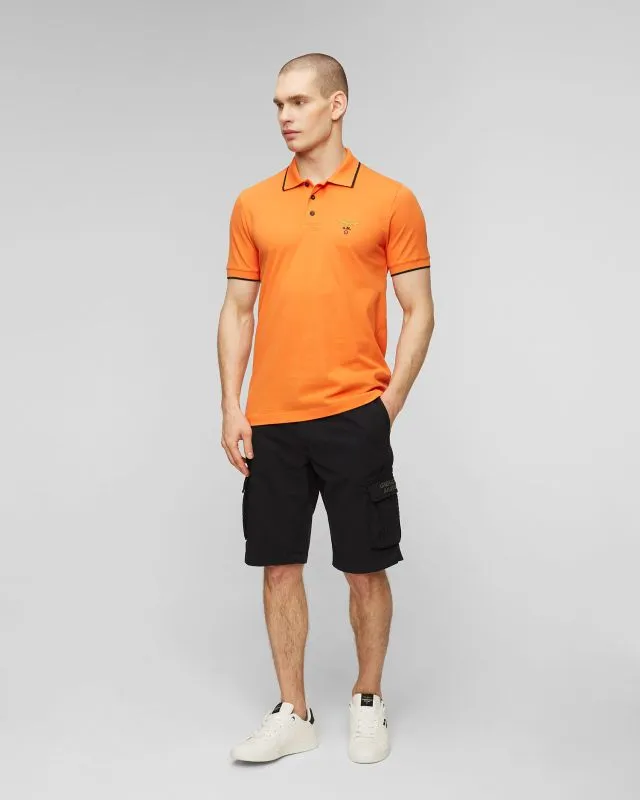Polo arancione da uomo Aeronautica Militare