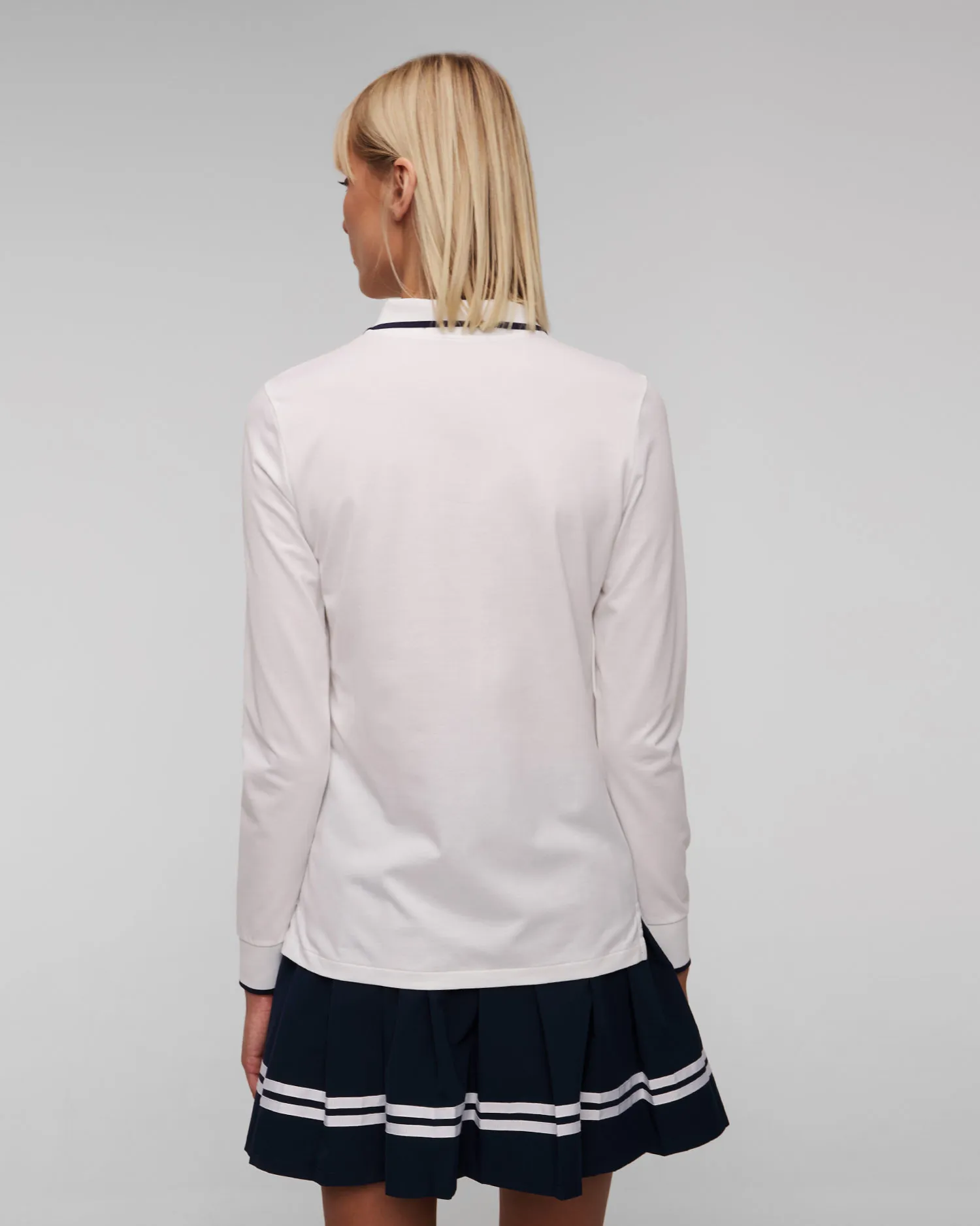 Polo bianca a maniche lunghe da donna Ralph Lauren RLX Golf 285A55123-100