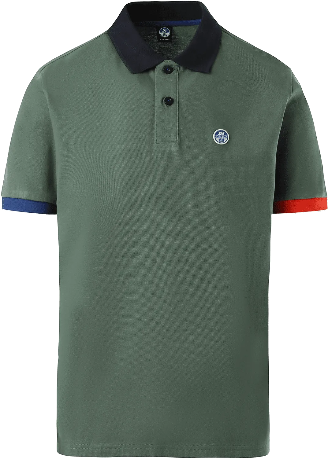 POLO DA UOMO NORTH SAILS GRAPHIC MILITARY GREEN 692398 0813