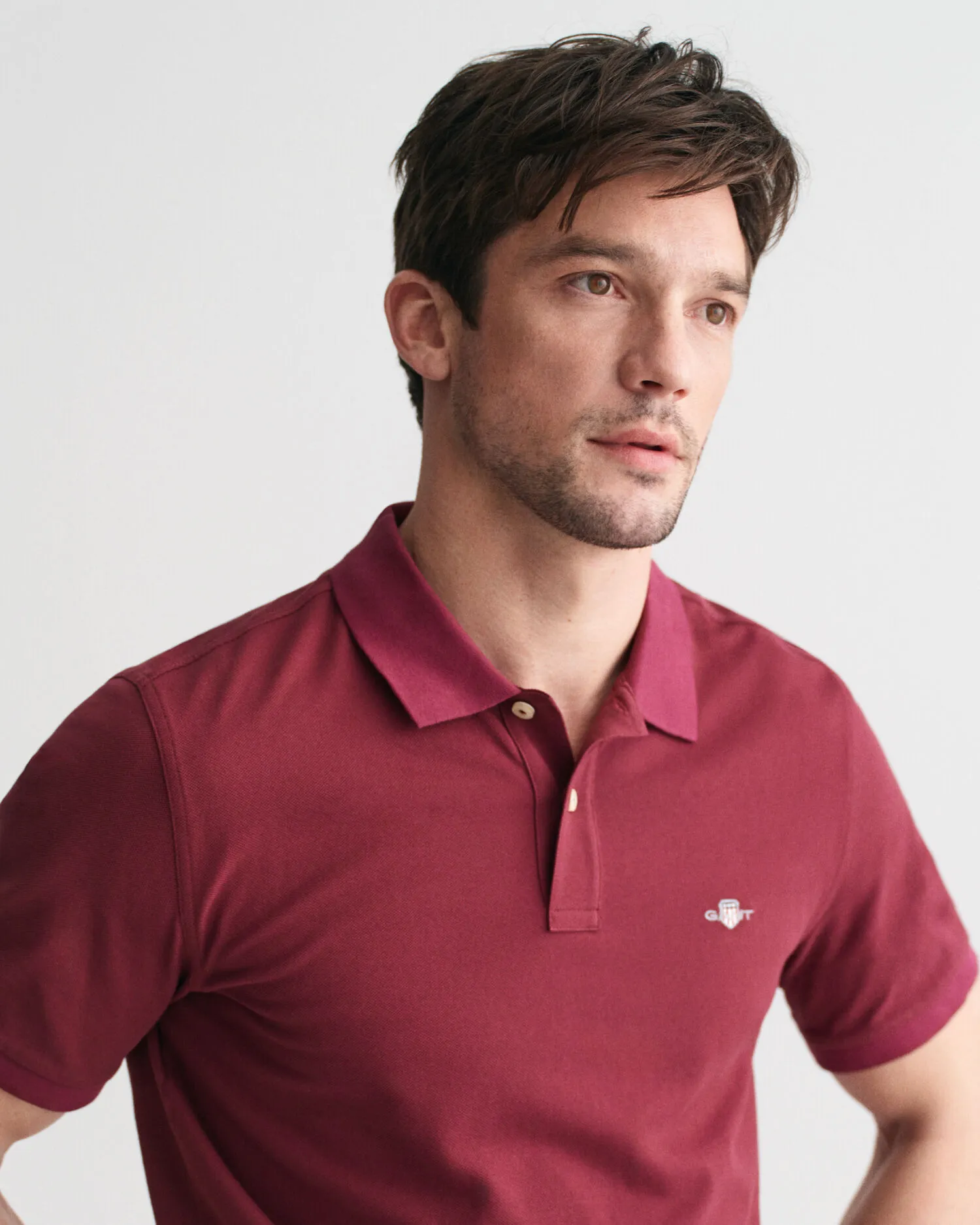 Polo Shield in piqué regular fit    