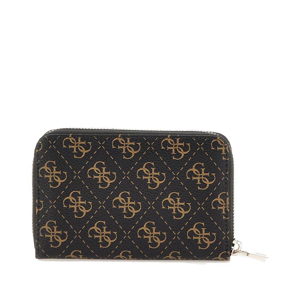 Portafoglio Donna GUESS Linea Laurel Colore Brown Logo Misura Media