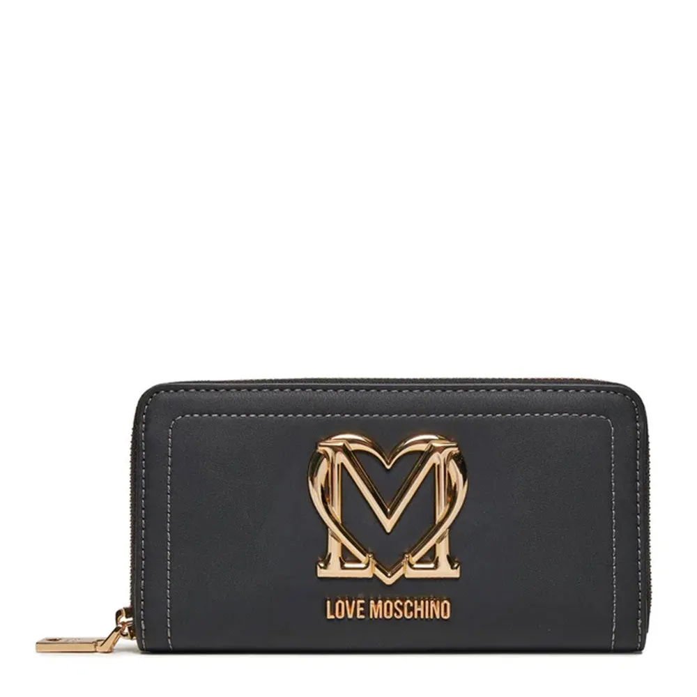 Portafoglio Donna Zip Around LOVE MOSCHINO colore Nero JC5721