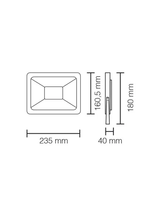 Proiettore Led 200W IP65 Tricolor BNC - STONE 7010/200BNC 
