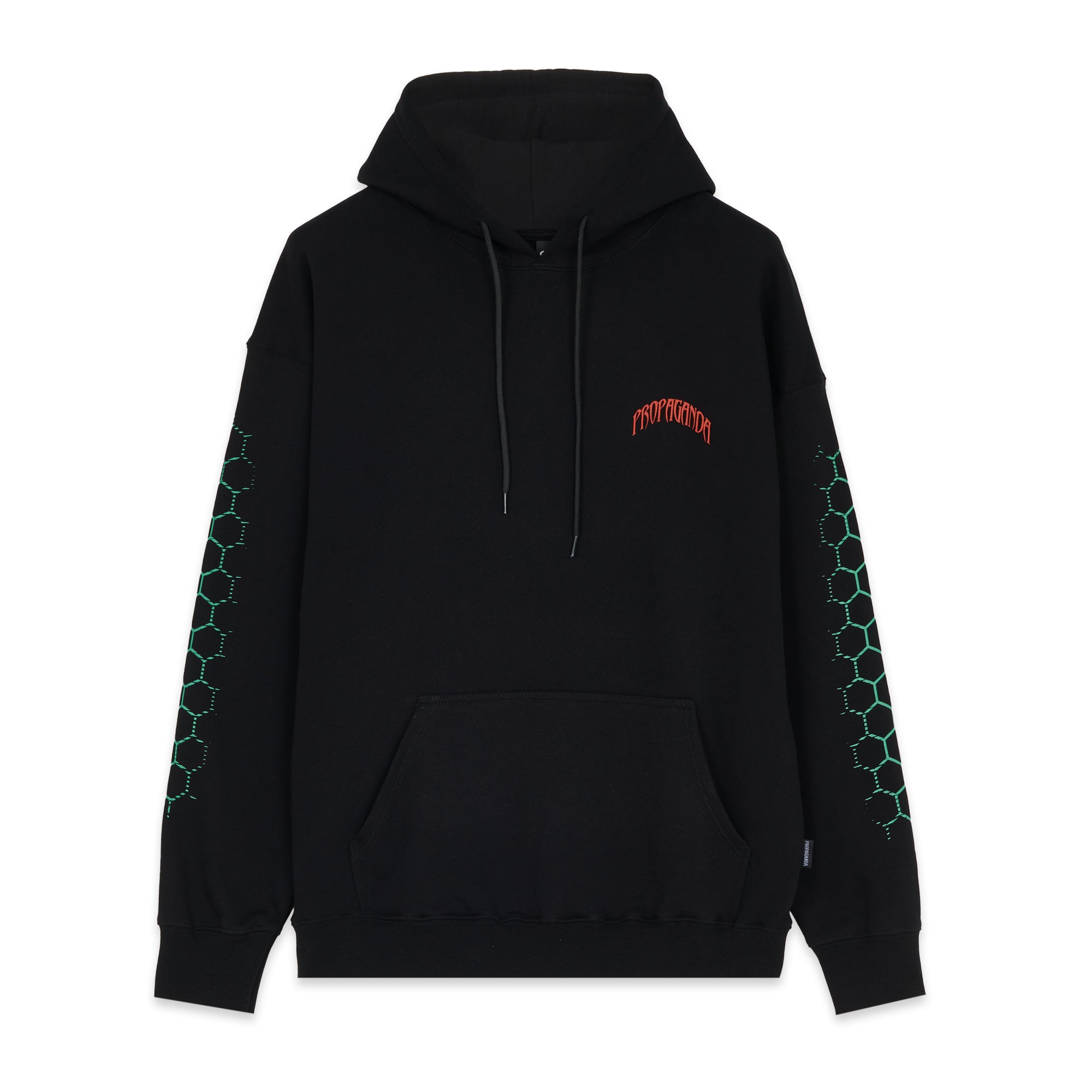 Propaganda sweatshirt with hood and kangaroo pockets Triangle Sting Hoodie 22FWPRFE844-01 black