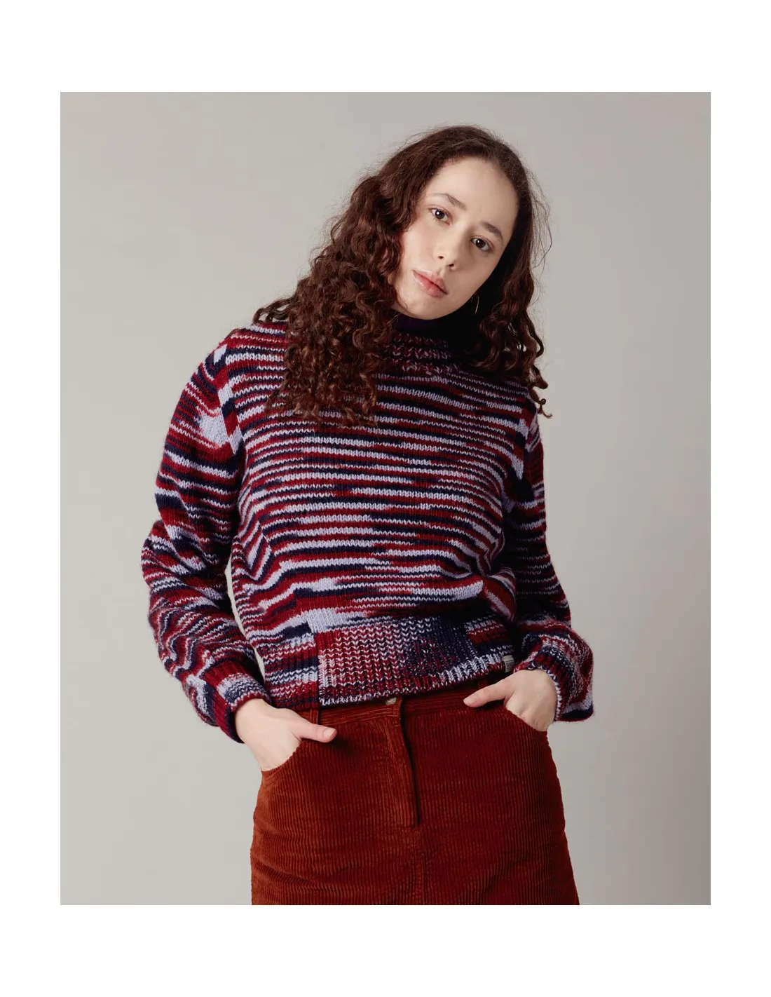 PULL DONNA IN LANA D'AGNELLO "SANG"