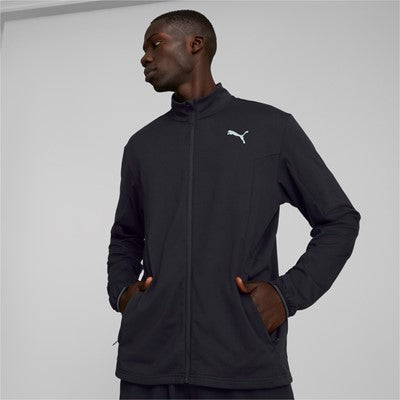 Puma Rin Cloudspun Full Zip men's running jacket 522399 01 black