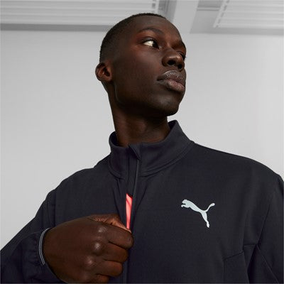 Puma Rin Cloudspun Full Zip men's running jacket 522399 01 black