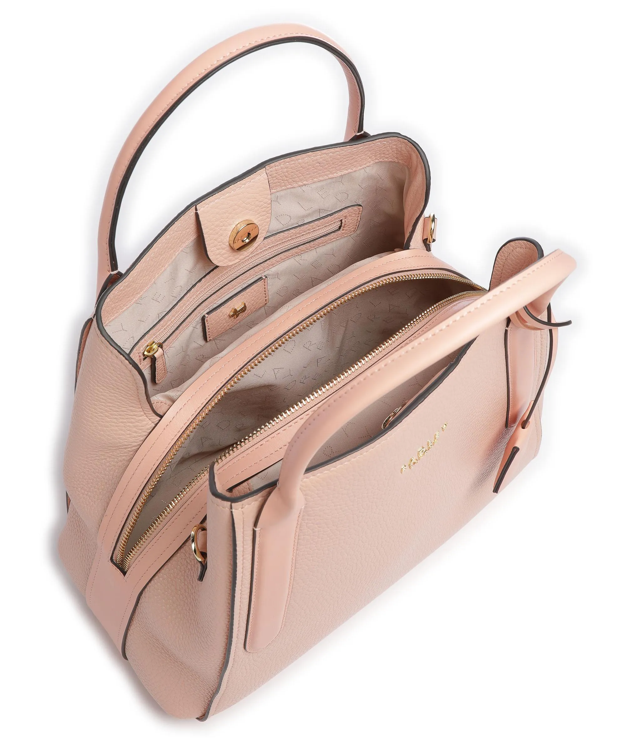  Radley London Baylis Road 2.0 Borsa a mano pelle di vacchetta grana albicocca  