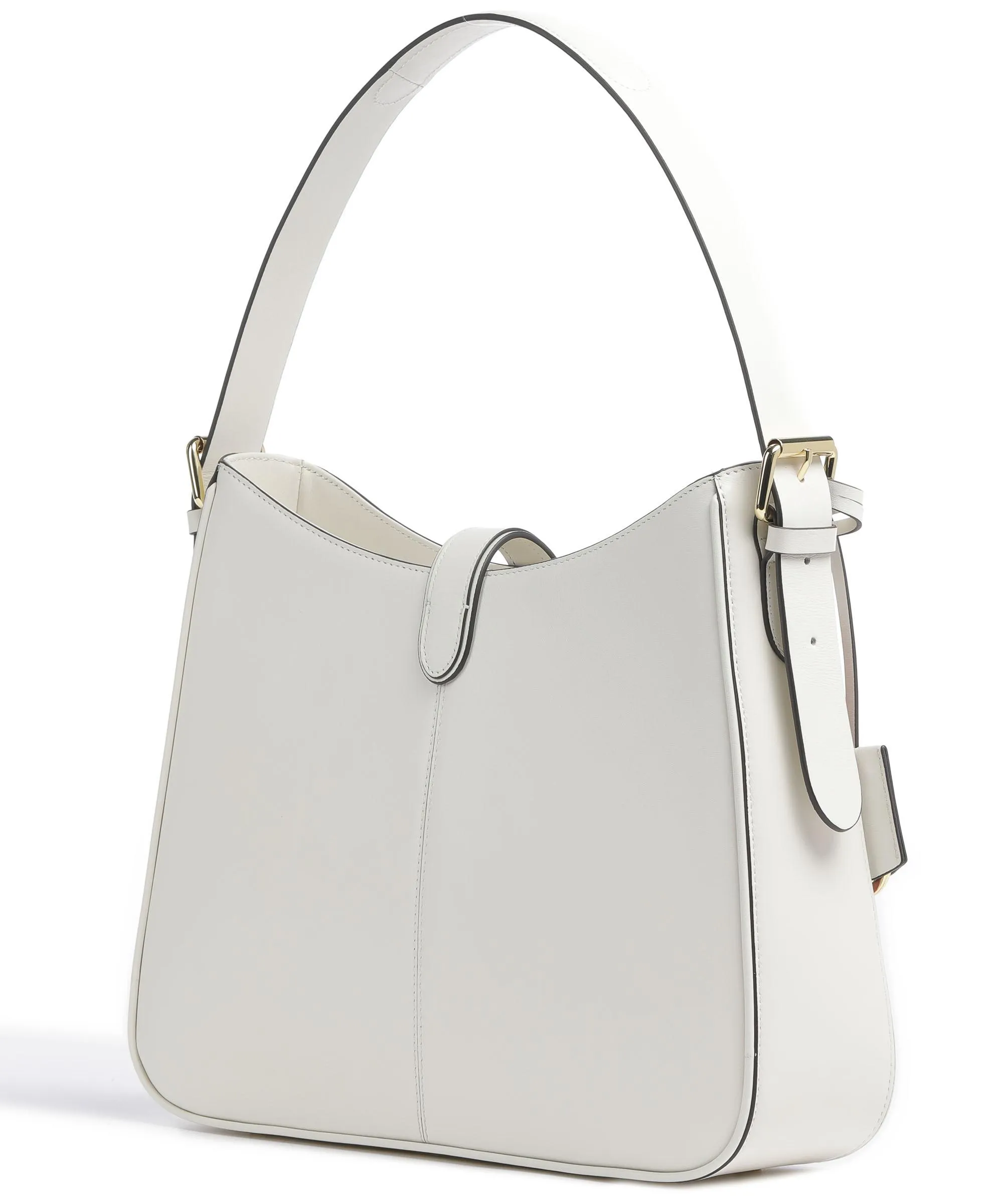  Radley London Linden Gardens Stripe Borsa hobo pelle a grana fine avorio  