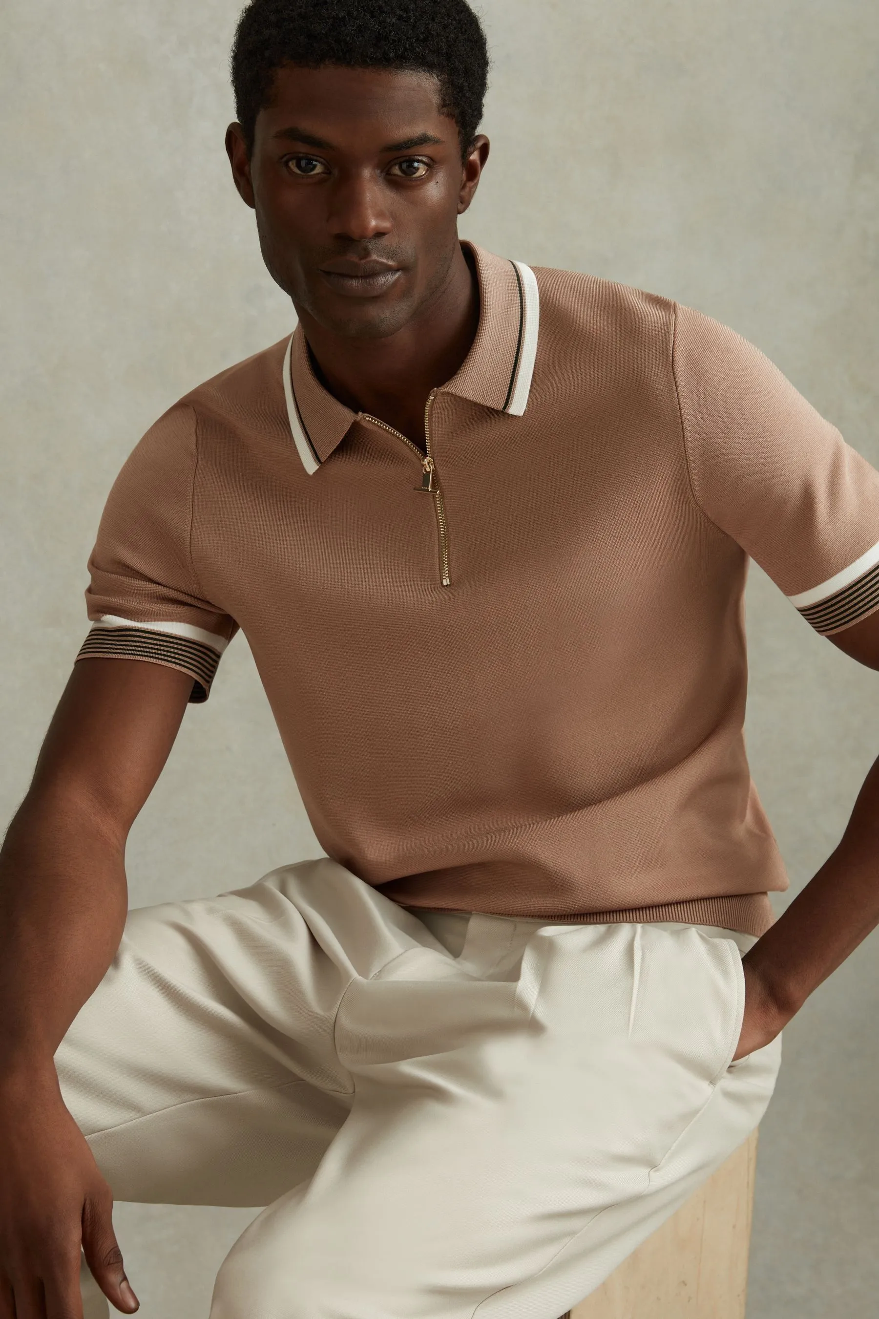 Reiss Chelsea - Polo con zip corta    