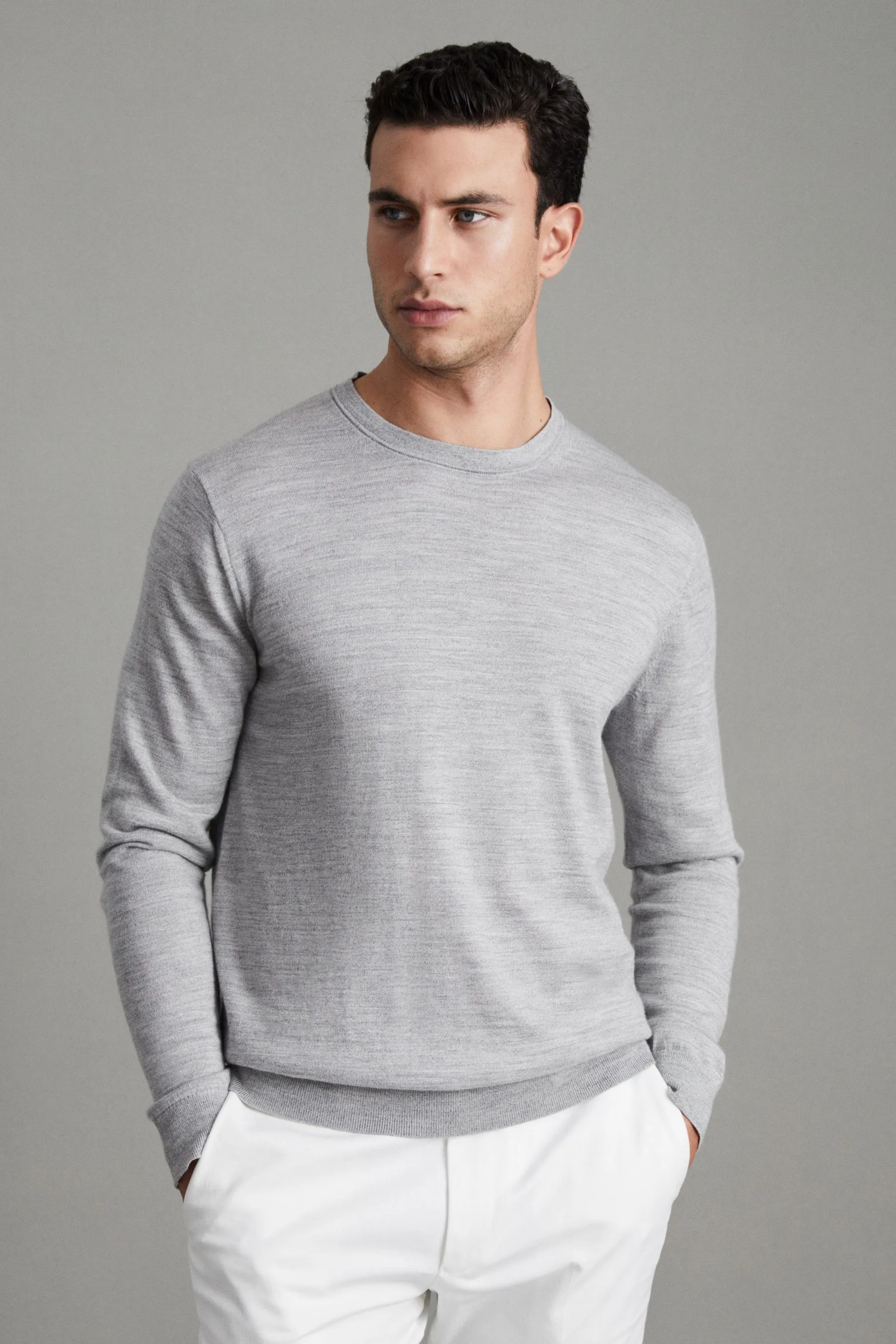 Reiss Wessex - Maglia in Girocollo lana merino    