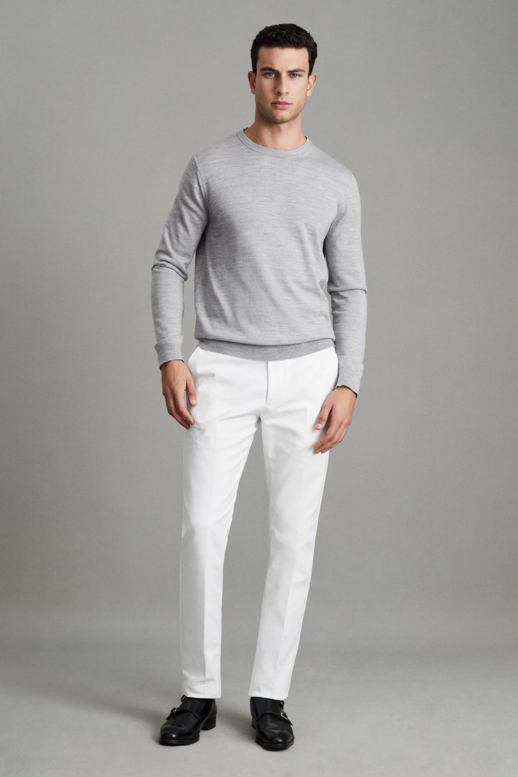 Reiss Wessex - Maglia in Girocollo lana merino    