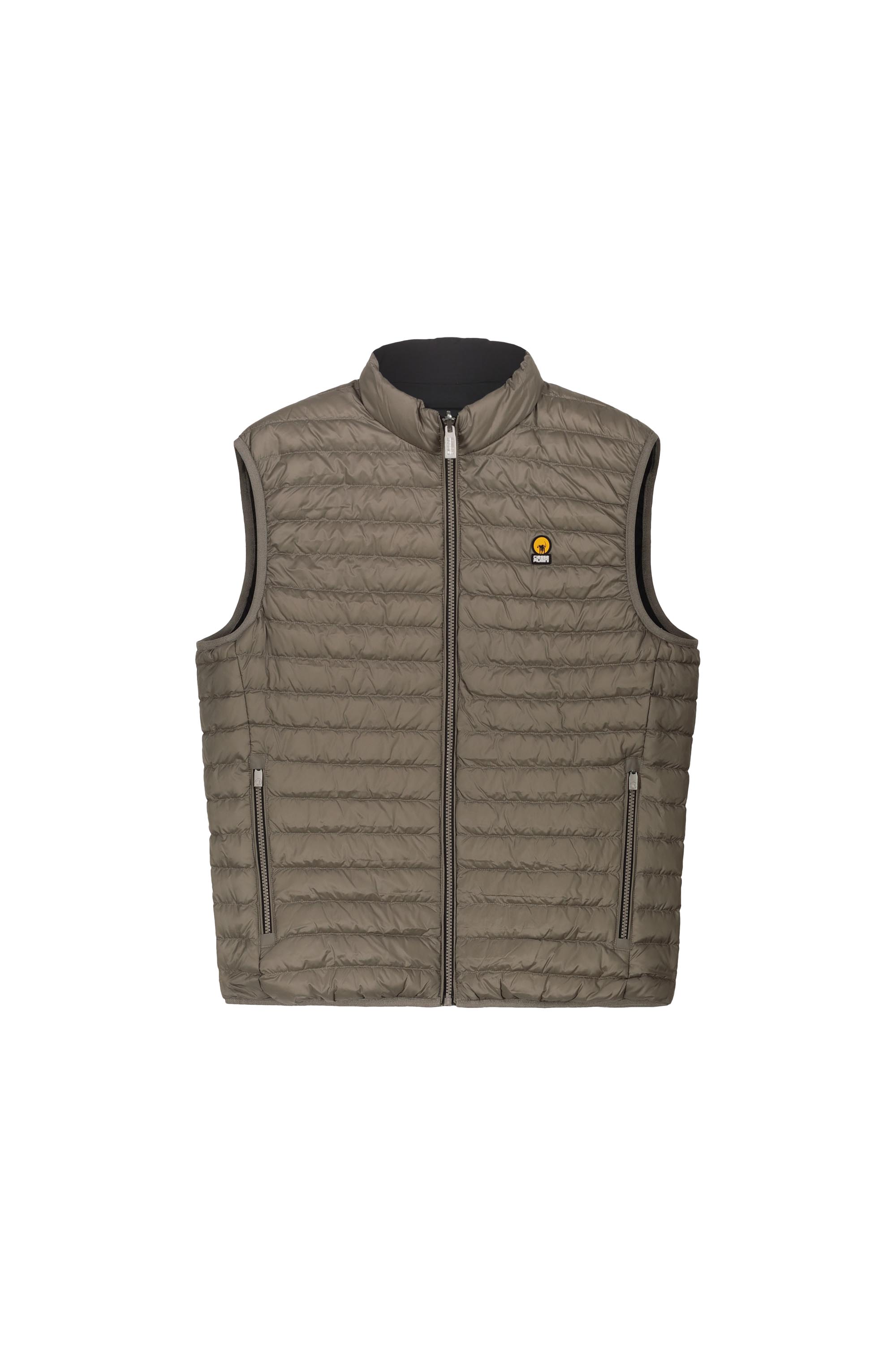 REMEL – Gilet reversibile beige e nero