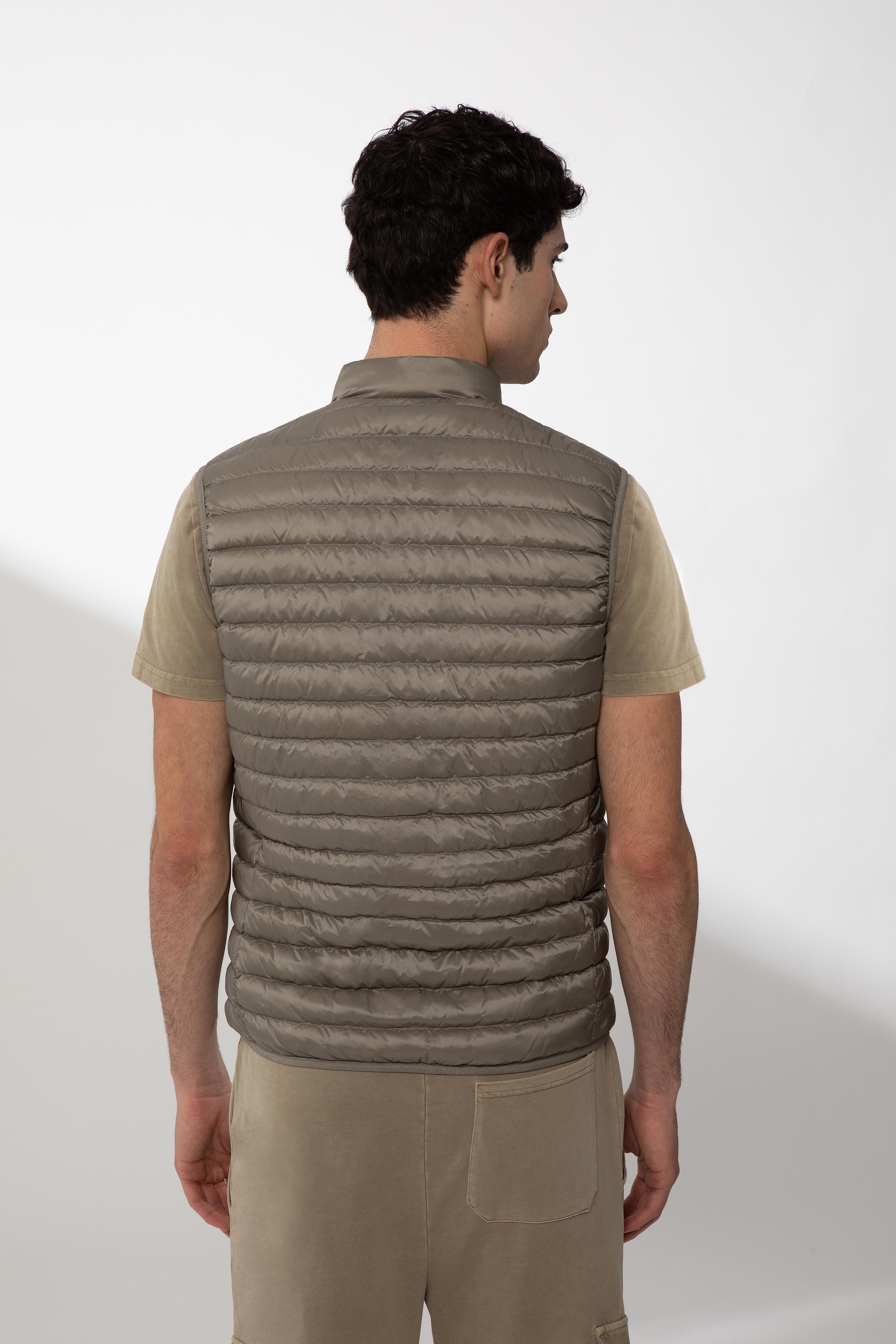 REMEL – Gilet reversibile beige e nero
