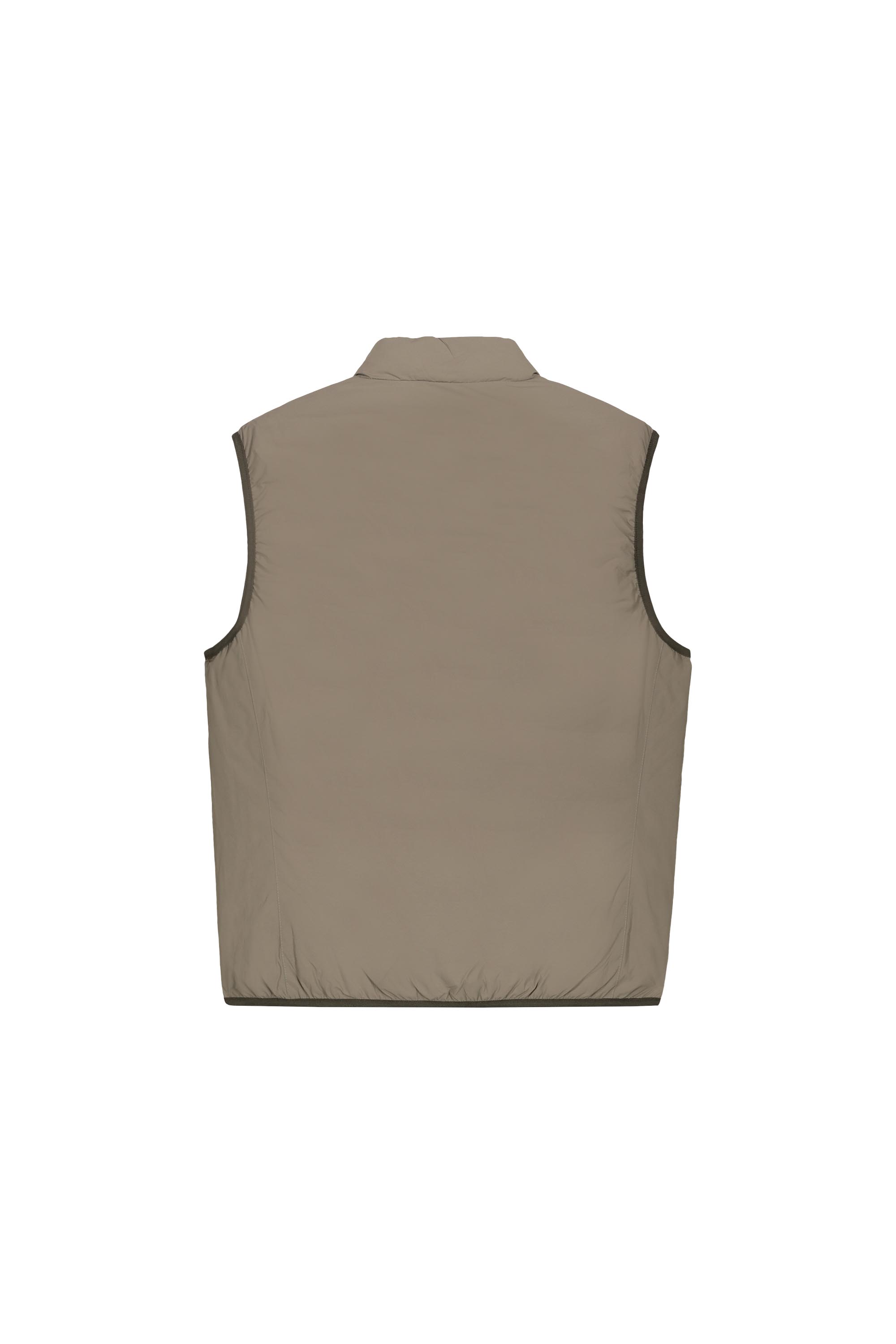 REMEL – Gilet reversibile verde e beige