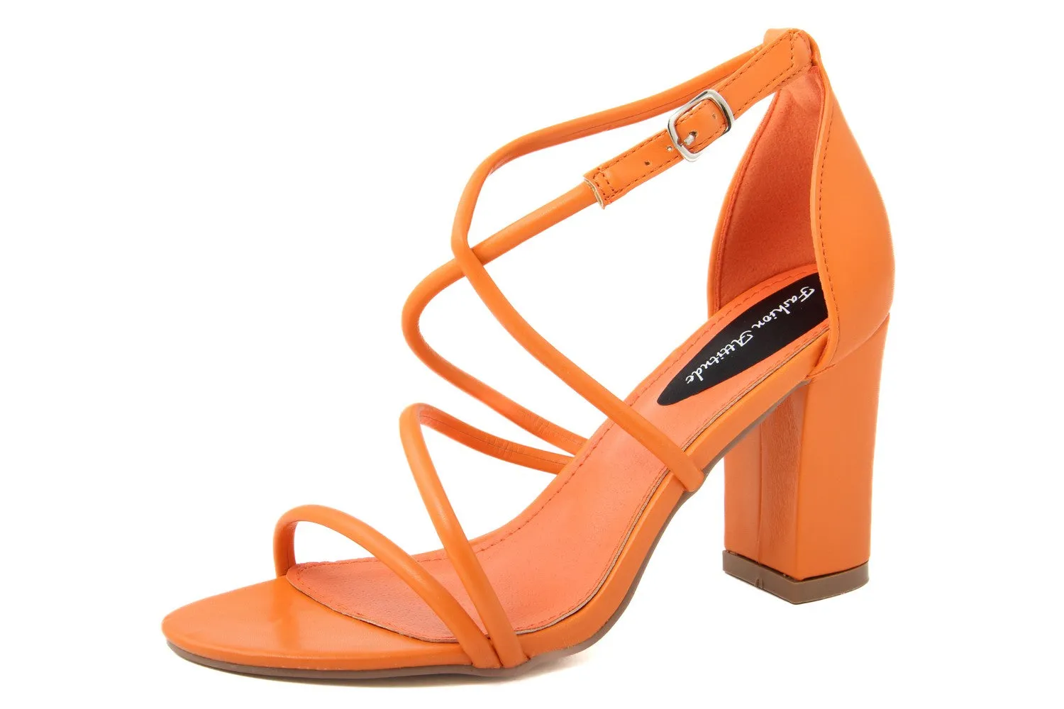 Sandali con tacco Donna Arancio