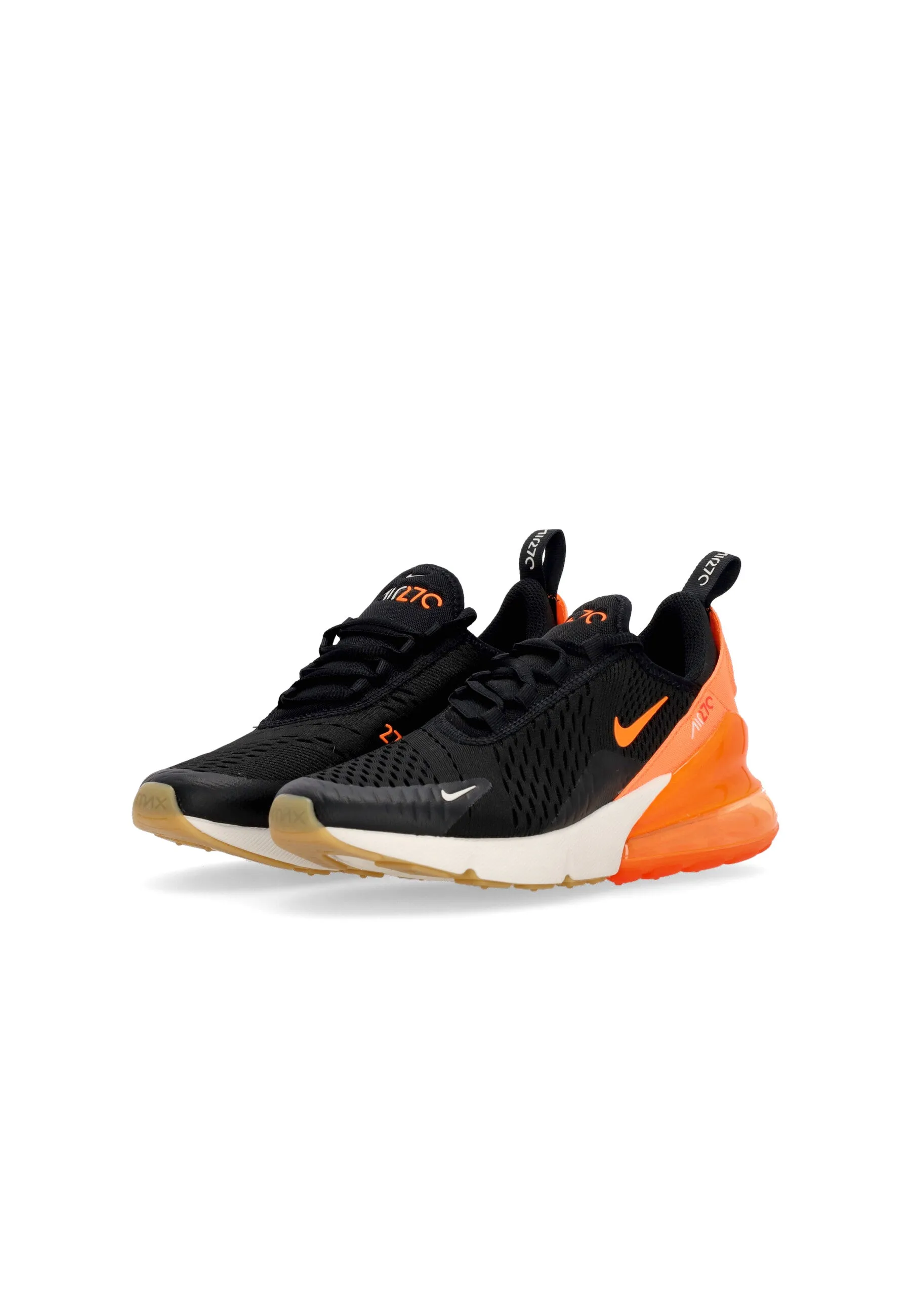 Scarpa Bassa Ragazzo Air Max 270 (gs) Black/total Orange/bright Crimson