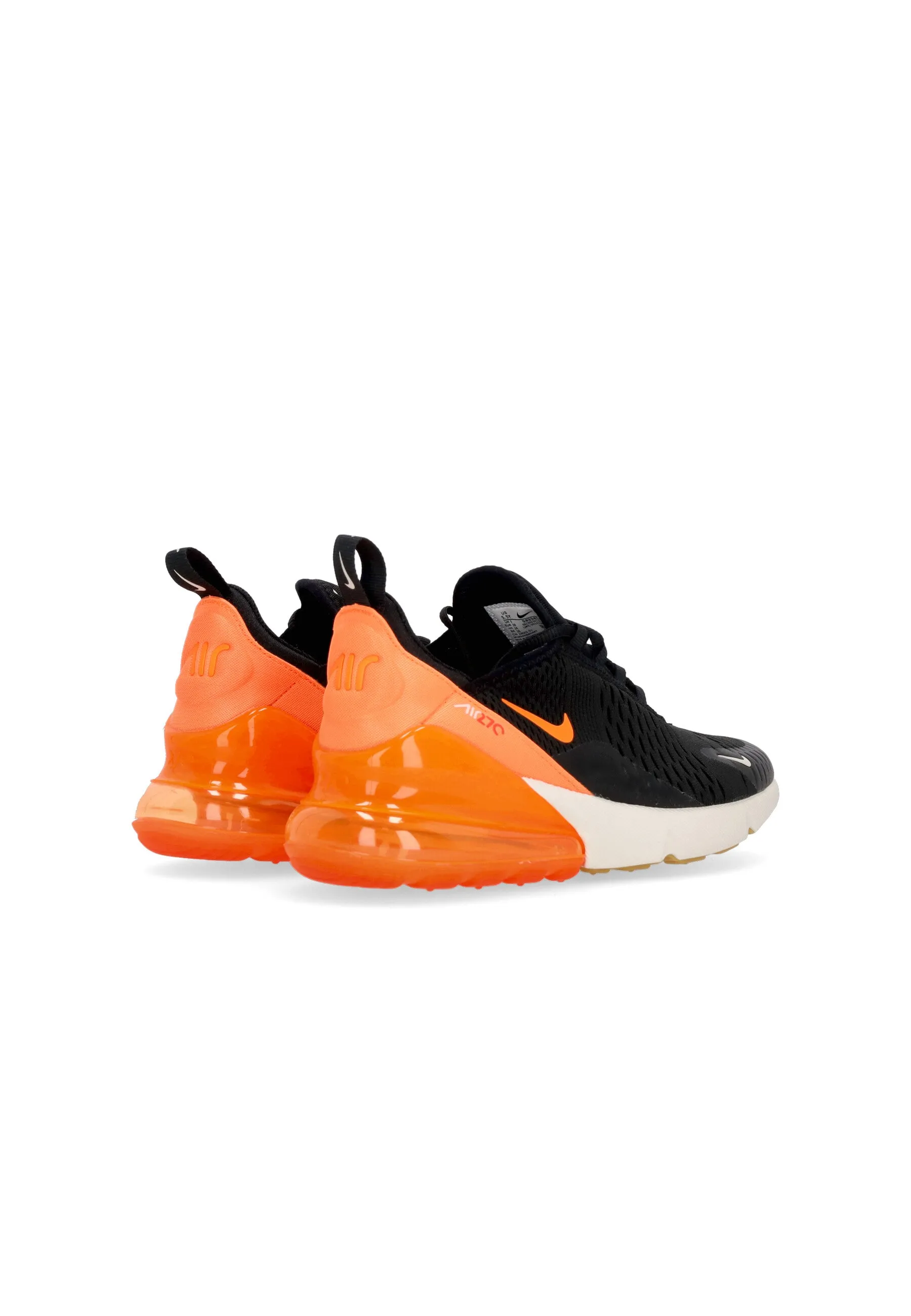 Scarpa Bassa Ragazzo Air Max 270 (gs) Black/total Orange/bright Crimson