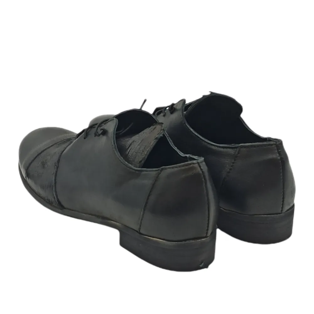 Scarpa stringata donna in pelle King of hearts 3410 TEXAS NERO